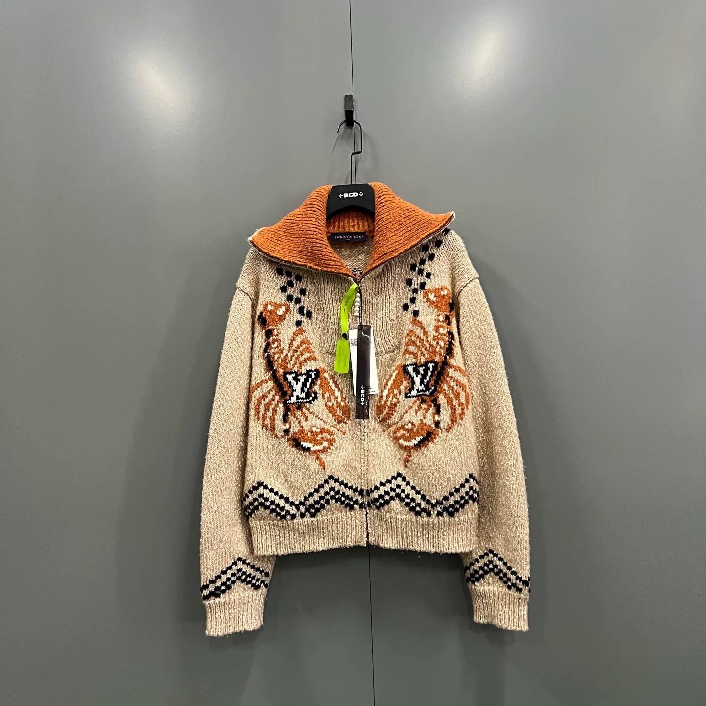 Louis Vuitton Louis Vuitton x Nigo Intarsia Knit Jacket Size L Size US L / EU 52-54 / 3 - 2 Thumbnail