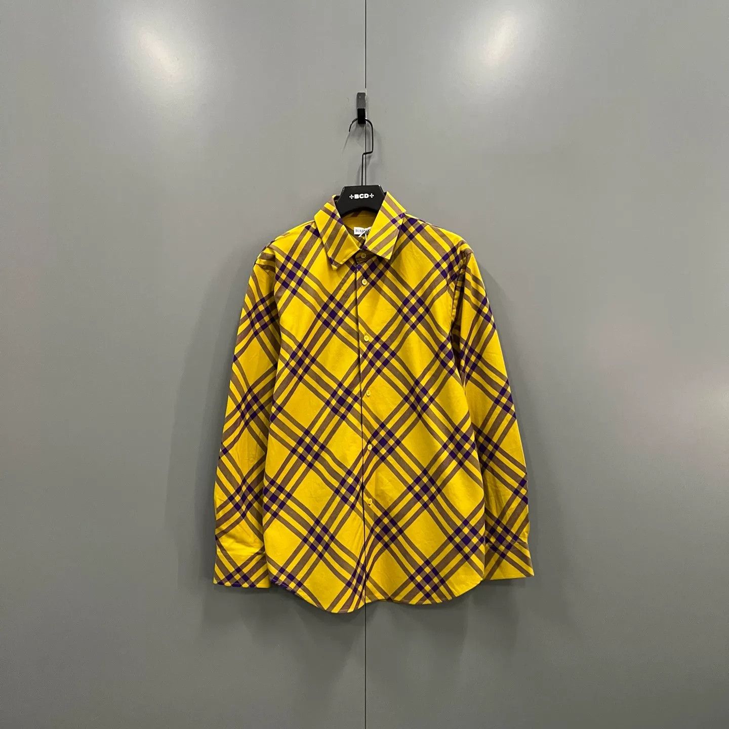 Burberry Burberry Yellow Check Flannel Shirt Size L Size US L / EU 52-54 / 3 - 2 Thumbnail