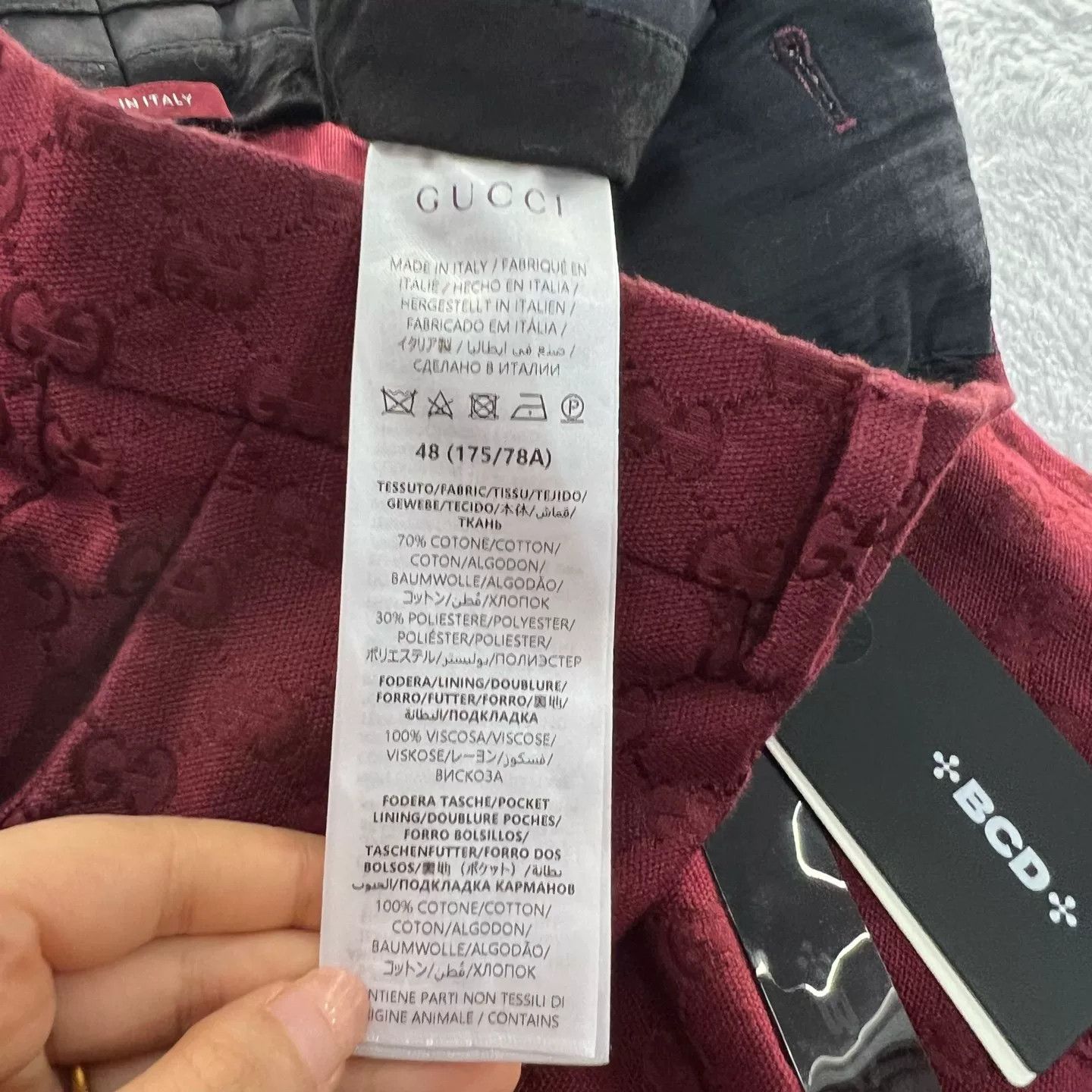 Gucci Gucci GG Monogram Red Casual Pants Size 32 Size US 32 / EU 48 - 5 Thumbnail