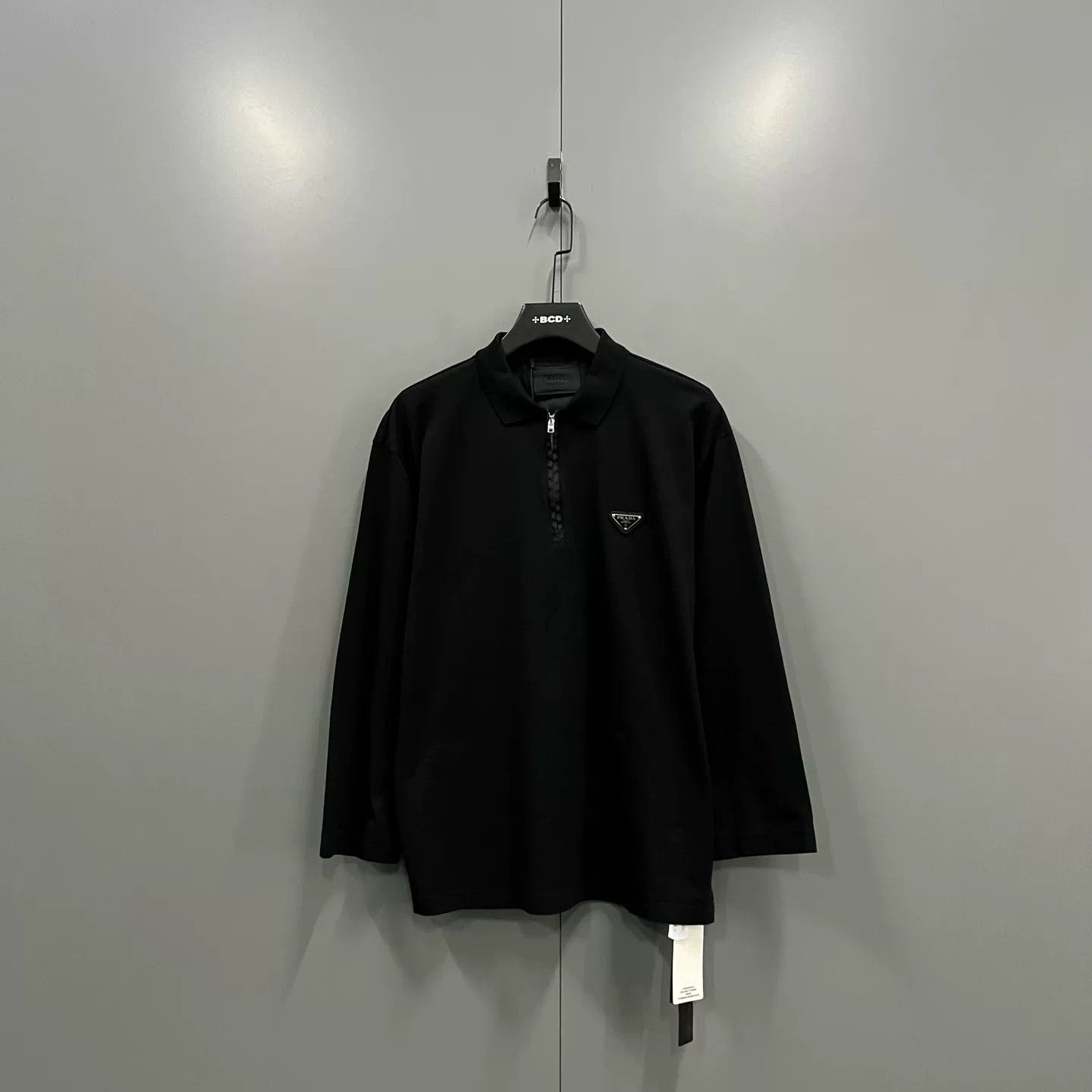 Prada Prada Triangle Logo Half-Zip Polo US L Size US L / EU 52-54 / 3 - 2 Thumbnail