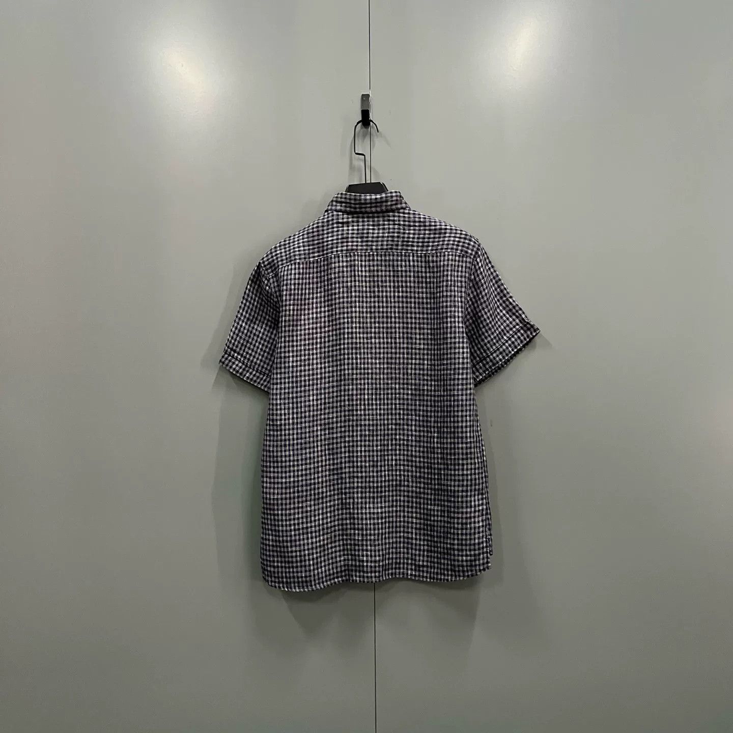 Z Zegna Z Zegna Linen Gingham Short Sleeve Shirt US M Size US M / EU 48-50 / 2 - 3 Thumbnail