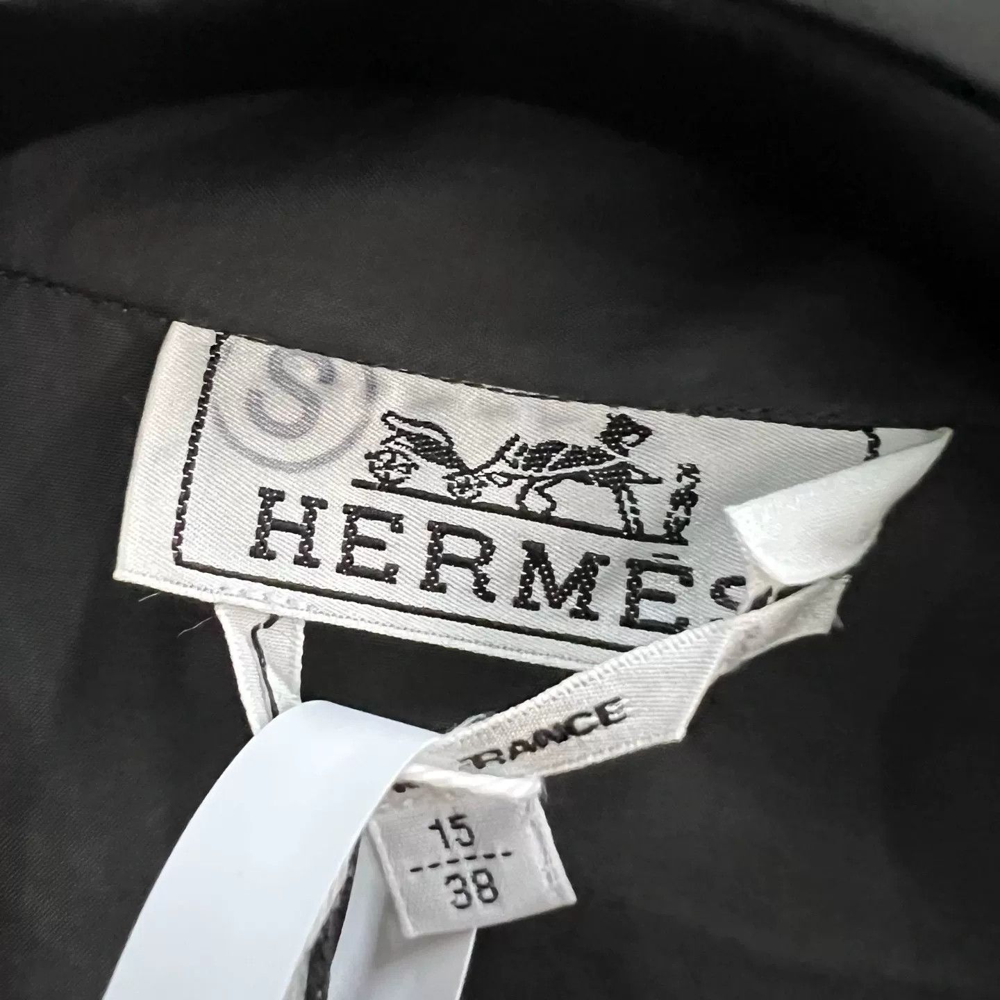 Hermes Hermes Charcoal Cotton Long Sleeve Shirt 38 Size US S / EU 44-46 / 1 - 4 Thumbnail