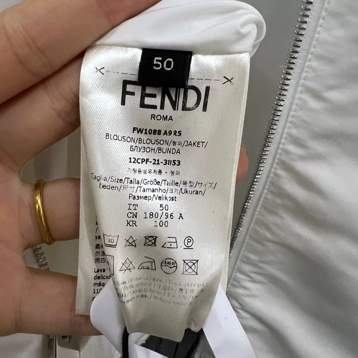 Fendi Fendi Logo Embroidery Hooded Jacket Size 50 Size US M / EU 48-50 / 2 - 6 Thumbnail