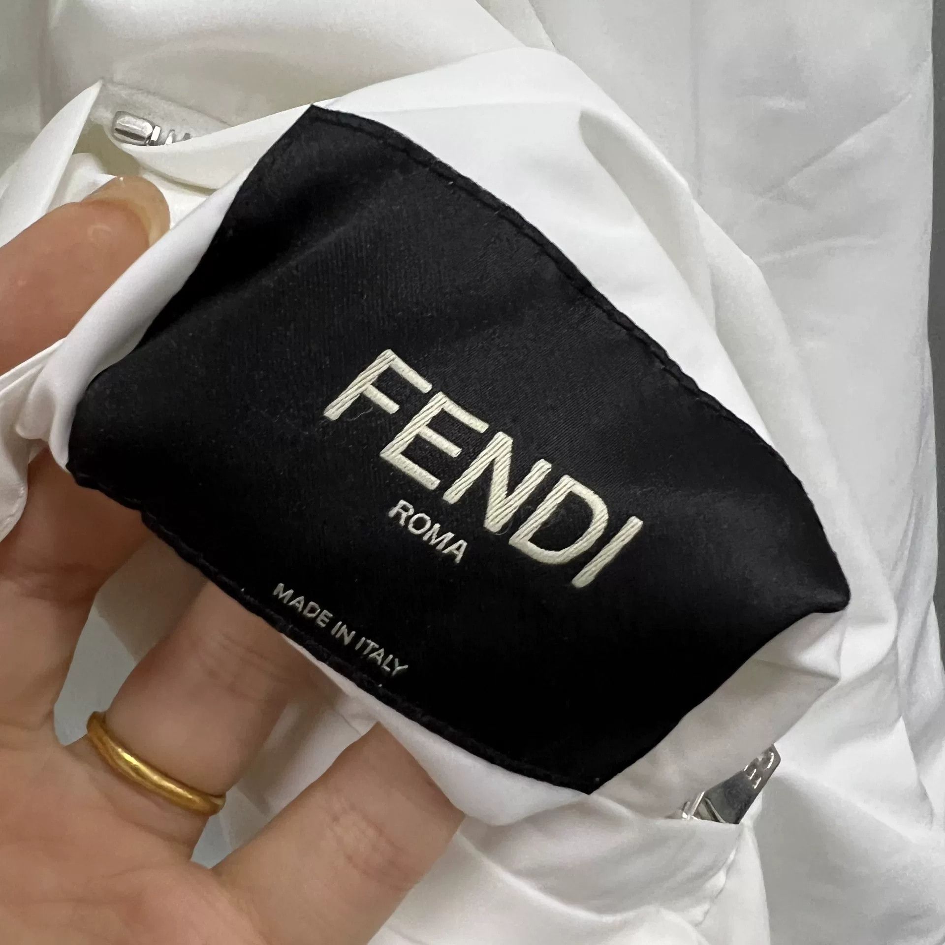 Fendi Fendi Logo Embroidery Hooded Jacket Size 50 Size US M / EU 48-50 / 2 - 4 Thumbnail