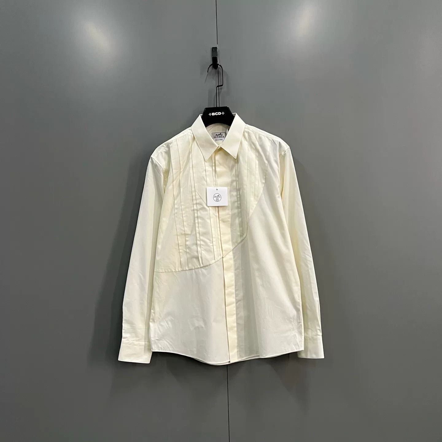 Hermes Hermes Panelled Long Sleeve Shirt 39 Size US M / EU 48-50 / 2 - 2 Thumbnail