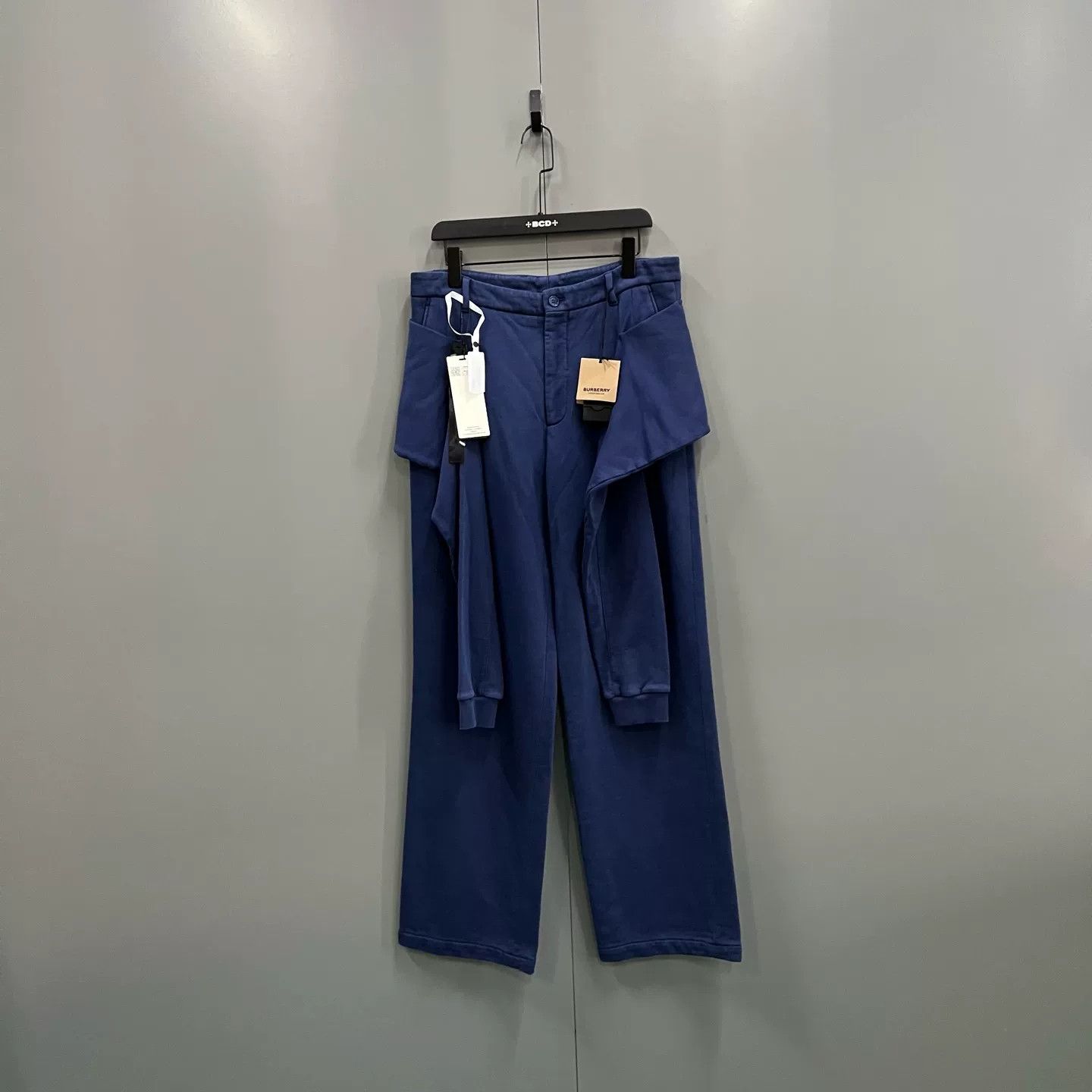 Burberry Burberry Navy Cotton Straight Leg Pants Size 48 Size US 32 / EU 48 - 2 Thumbnail