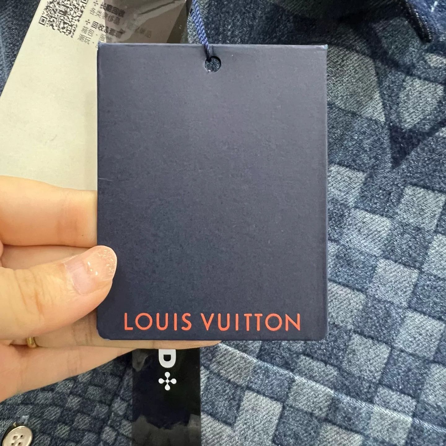 Louis Vuitton Louis Vuitton America's Cup Damier Denim Shirt Size L Size US L / EU 52-54 / 3 - 6 Thumbnail