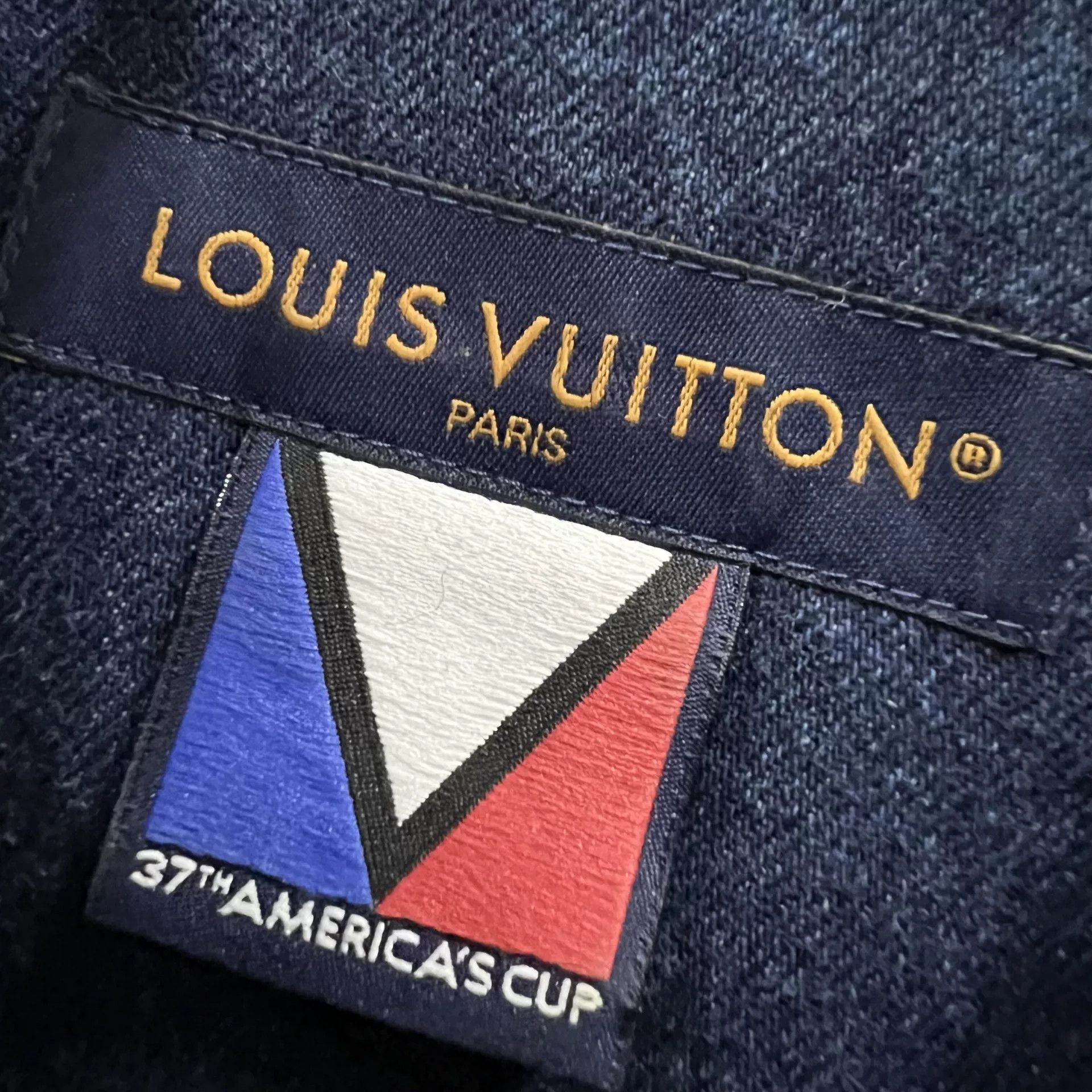Louis Vuitton Louis Vuitton America's Cup Damier Denim Shirt Size L Size US L / EU 52-54 / 3 - 4 Thumbnail