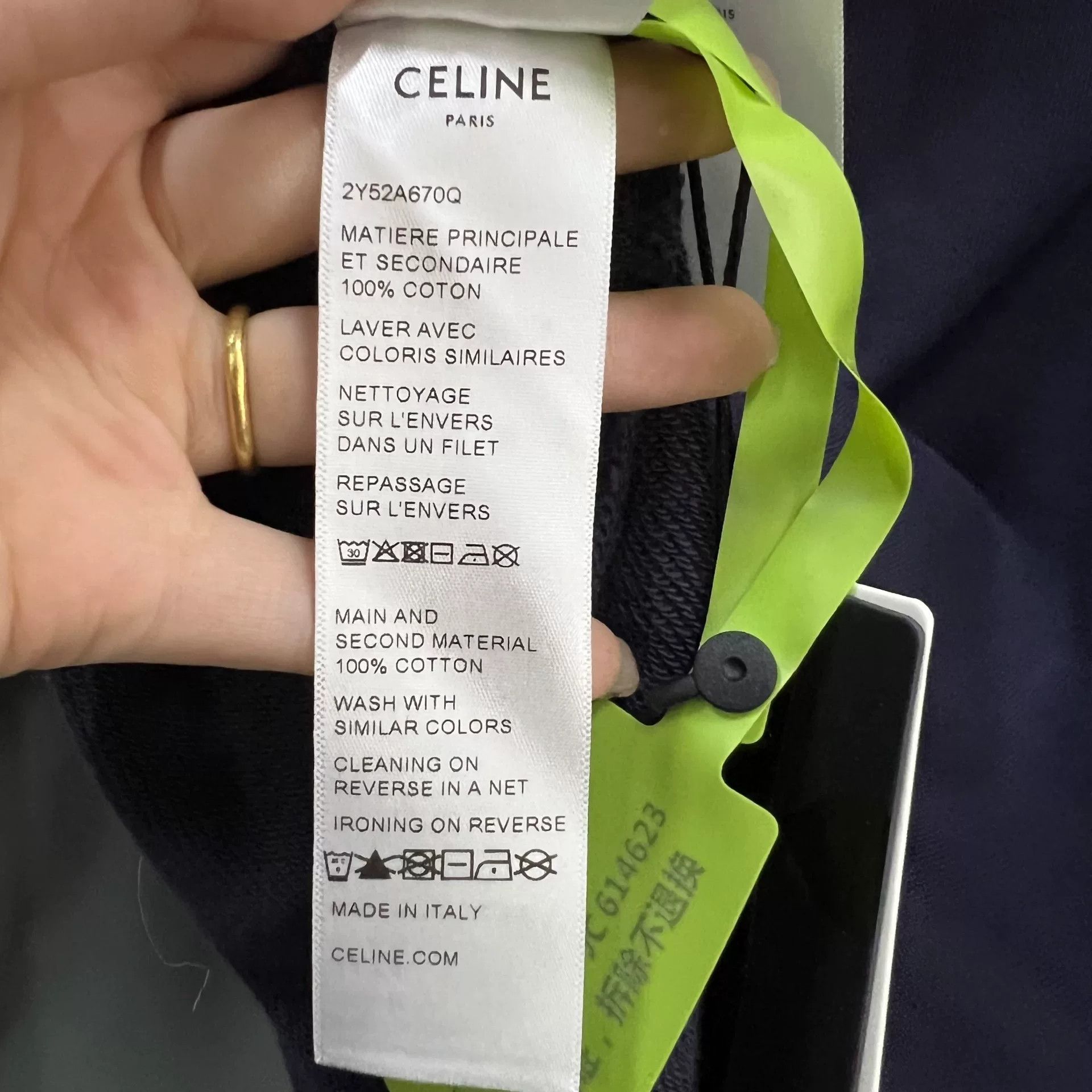 Celine Celine Colorblock Letter Logo Hoodie M Size US M / EU 48-50 / 2 - 5 Thumbnail