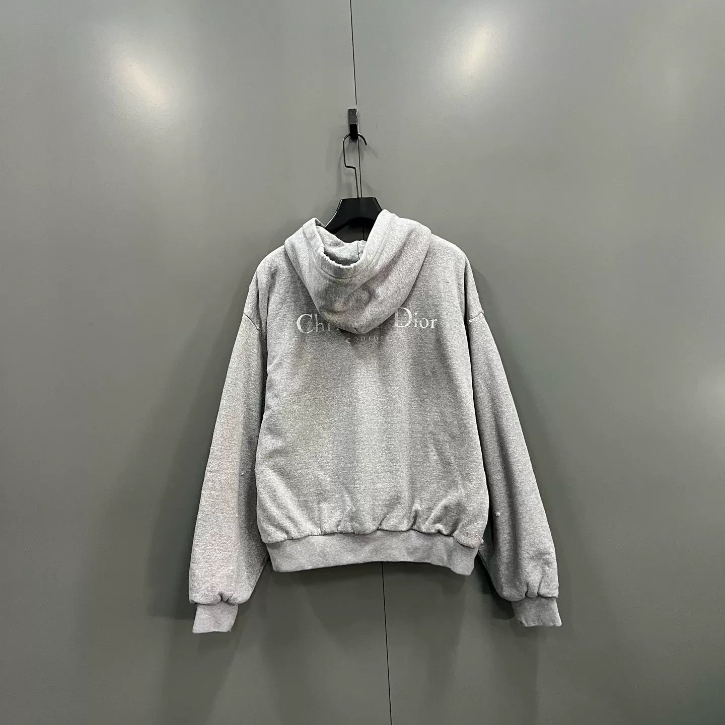 Dior Dior Couture Logo Burnout Hoodie Size M Size US M / EU 48-50 / 2 - 3 Thumbnail