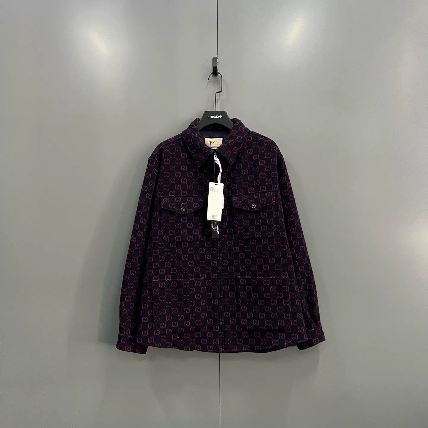 Gucci Gucci GG Monogram Wool Zip Jacket 48 Size US M / EU 48-50 / 2 - 2 Thumbnail