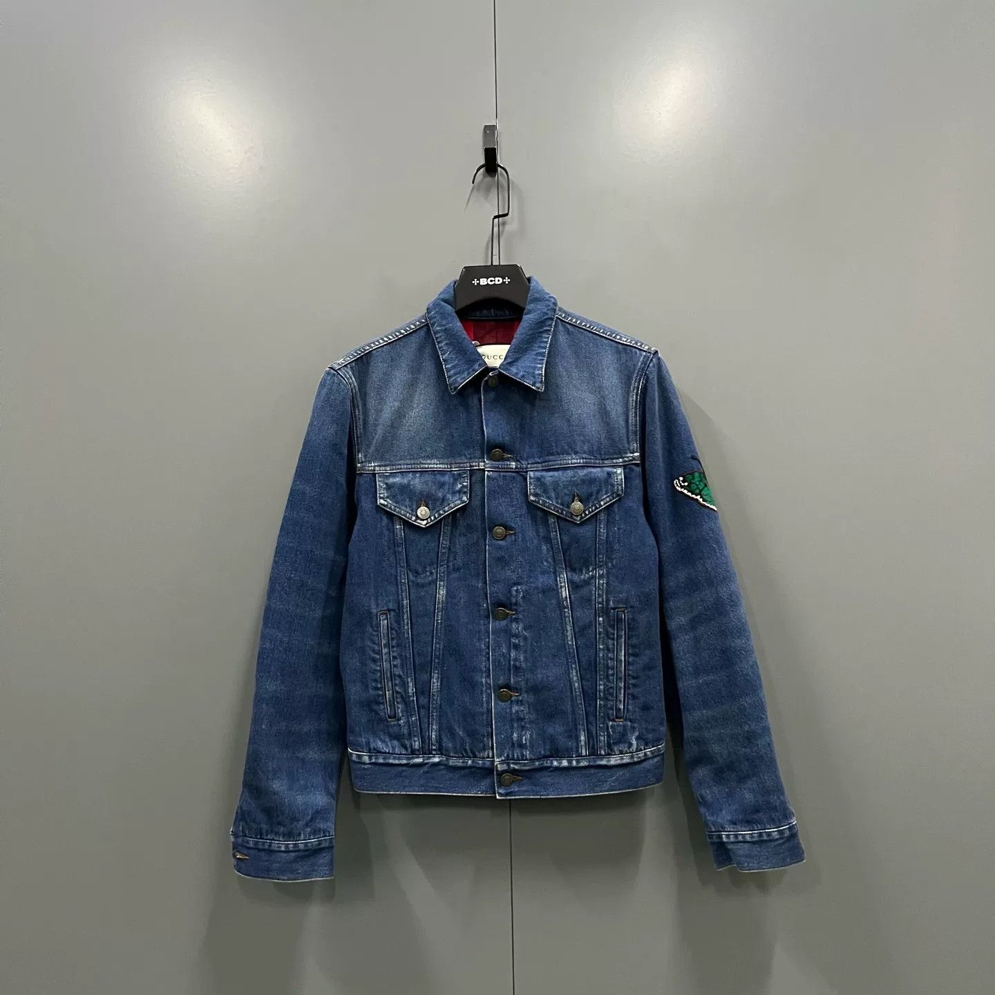 Gucci Gucci Tiger Embroidered L'Aveugle Denim Jacket 44 Size US S / EU 44-46 / 1 - 2 Thumbnail