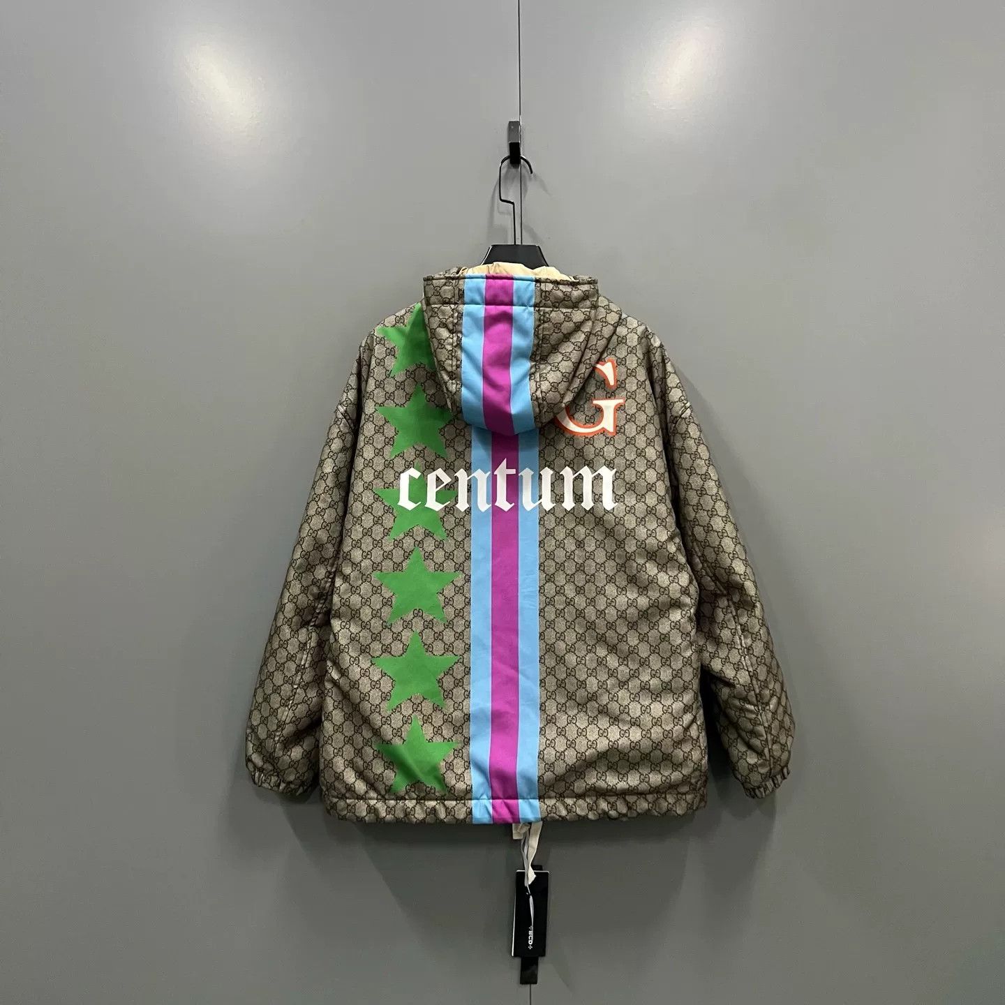 Gucci Gucci GG Monogram Striped Hooded Jacket 50 Size US M / EU 48-50 / 2 - 3 Thumbnail