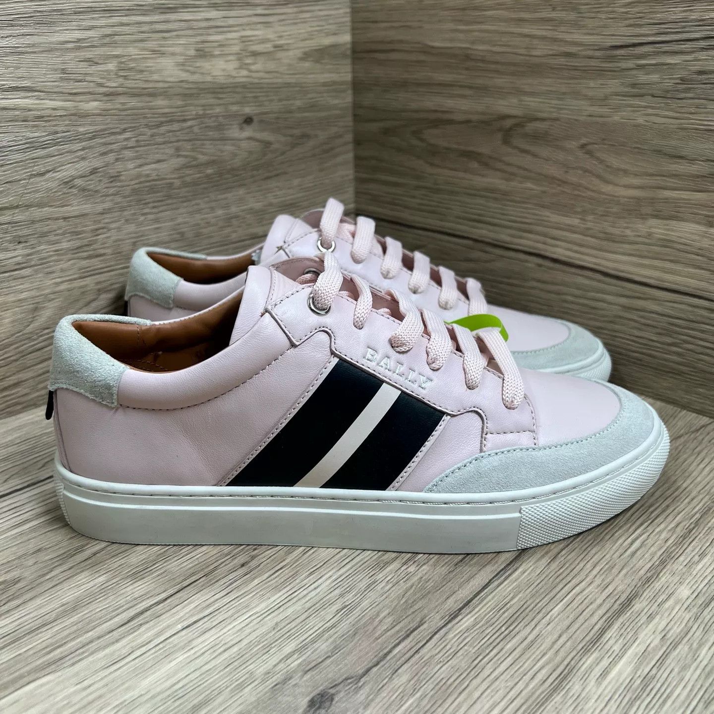 Bally Bally Pink Stripe Low-Top Sneakers EU 38.5 Size US 8.5 / IT 38.5 - 4 Thumbnail
