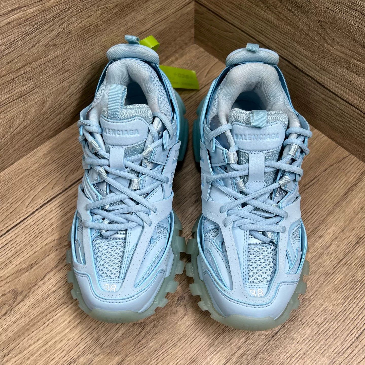 Balenciaga Balenciaga Light Blue Track Sneakers 38 Size US 8 / IT 38 - 3 Thumbnail