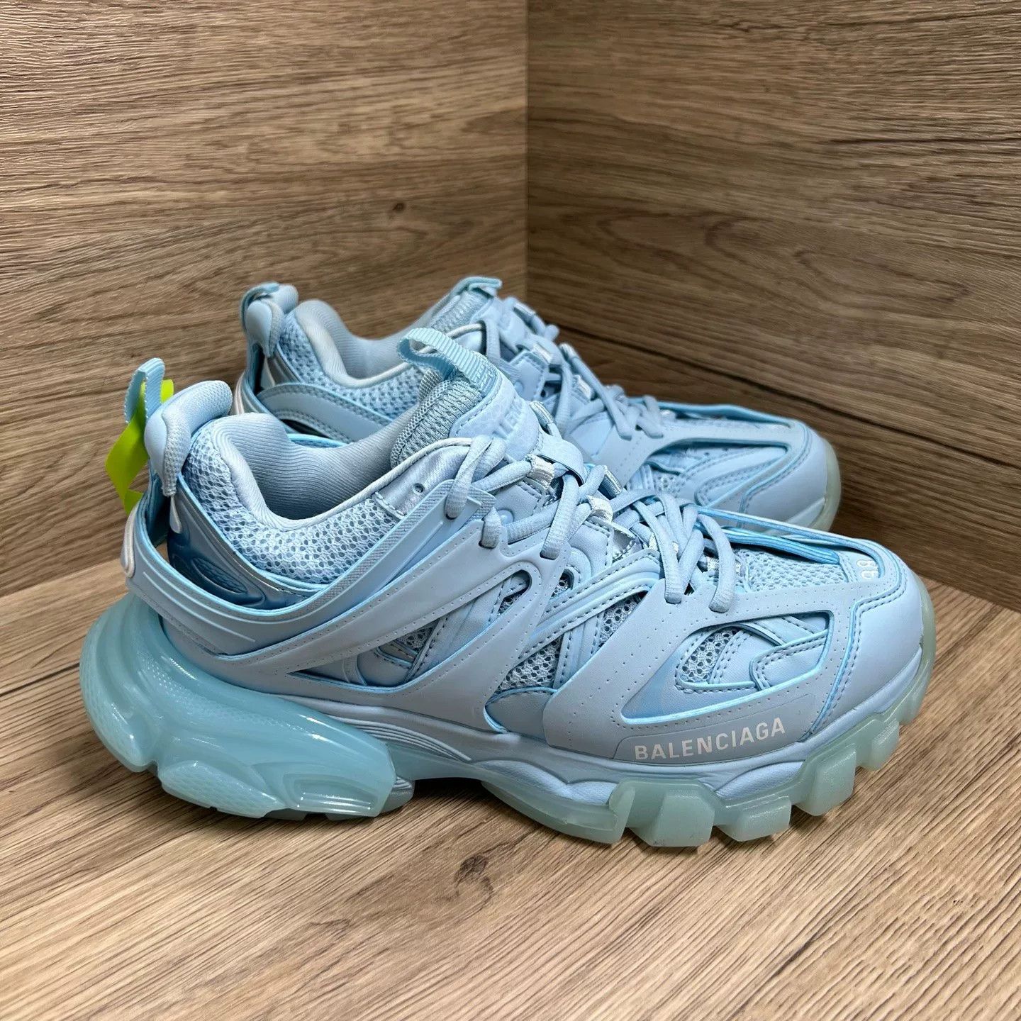Balenciaga Balenciaga Light Blue Track Sneakers 38 Size US 8 / IT 38 - 5 Thumbnail