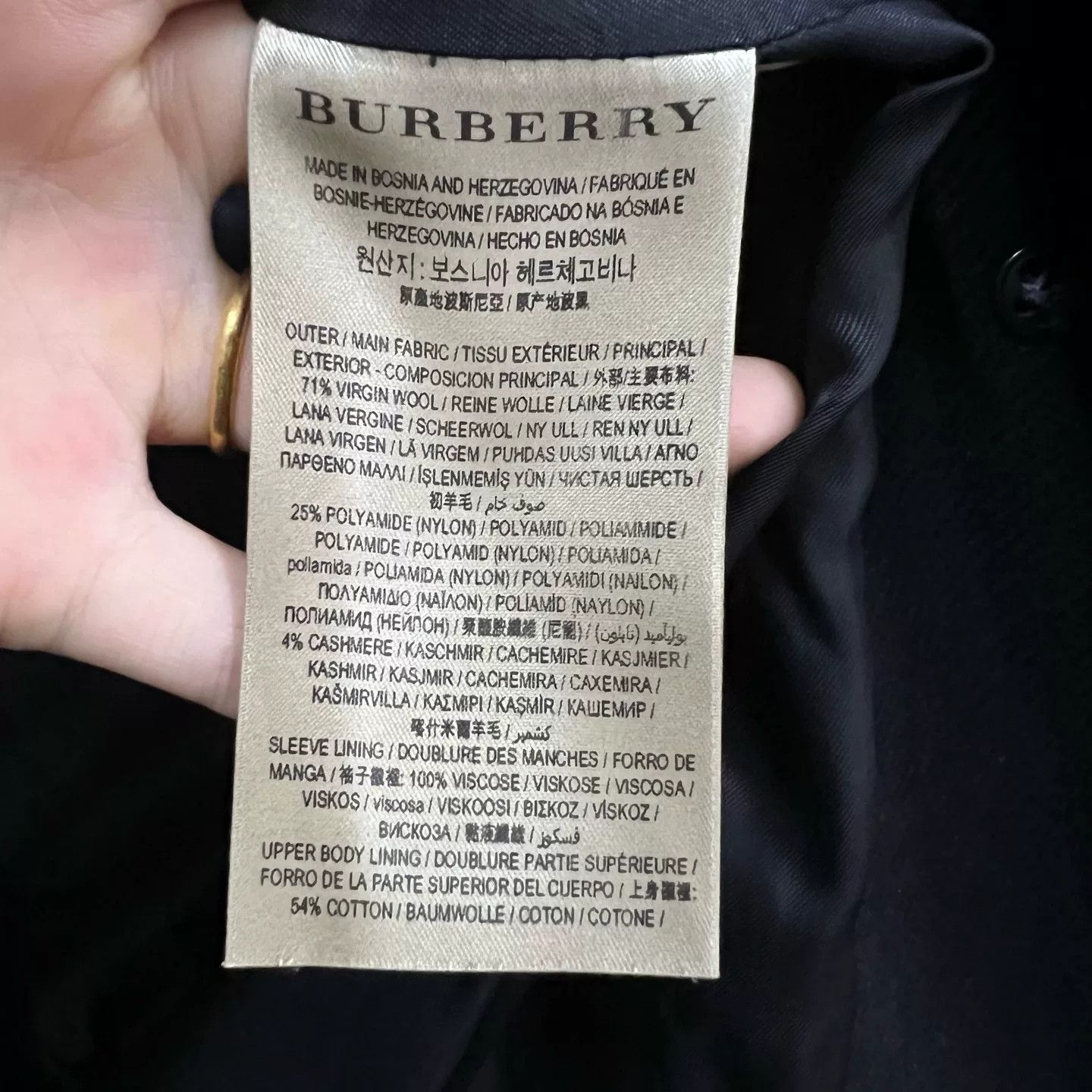 Burberry Burberry Wool Cashmere Double Breasted Coat 38 Size S / US 4 / IT 40 - 5 Thumbnail