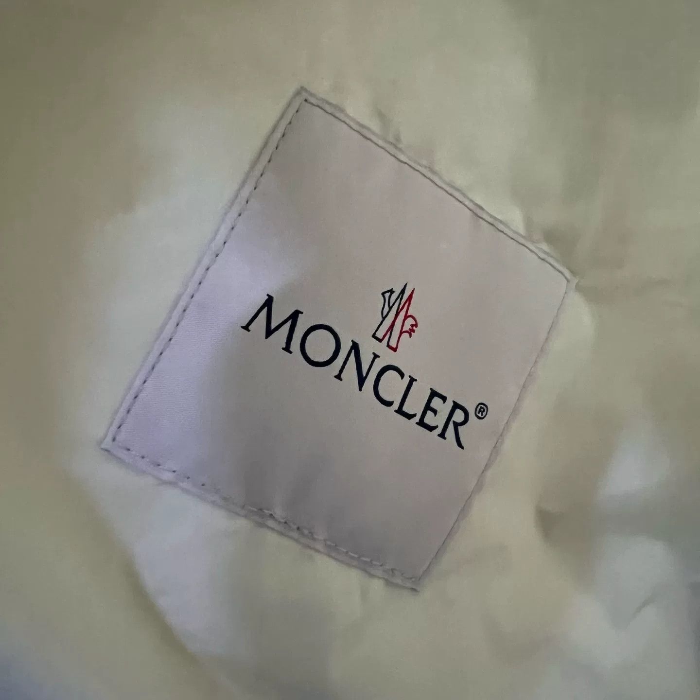 Moncler Moncler Cream Textured Trim Hooded Jacket Size 1 Size US S / EU 44-46 / 1 - 4 Thumbnail