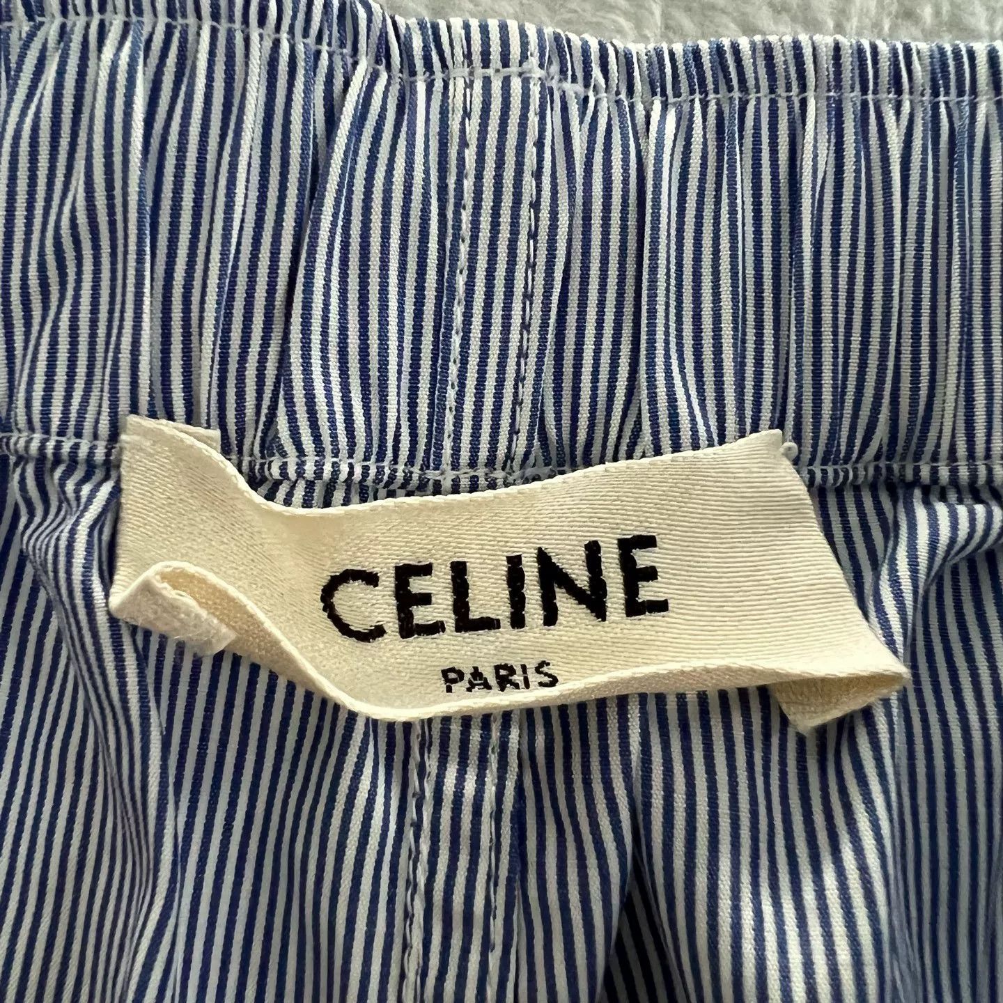 Celine Celine Striped Embroidery Shorts Size 36 Size 26" / US 2 / IT 38 - 4 Thumbnail