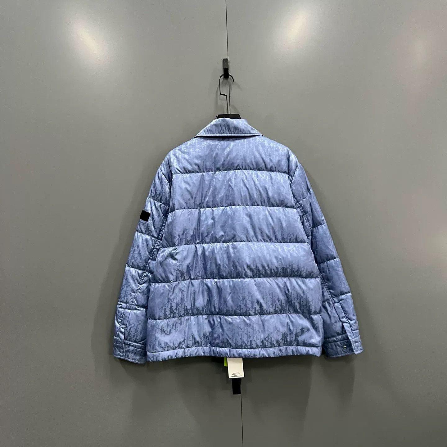 Dior Dior Blue Oblique Down Puffer Jacket Size 54 Size US L / EU 52-54 / 3 - 3 Thumbnail