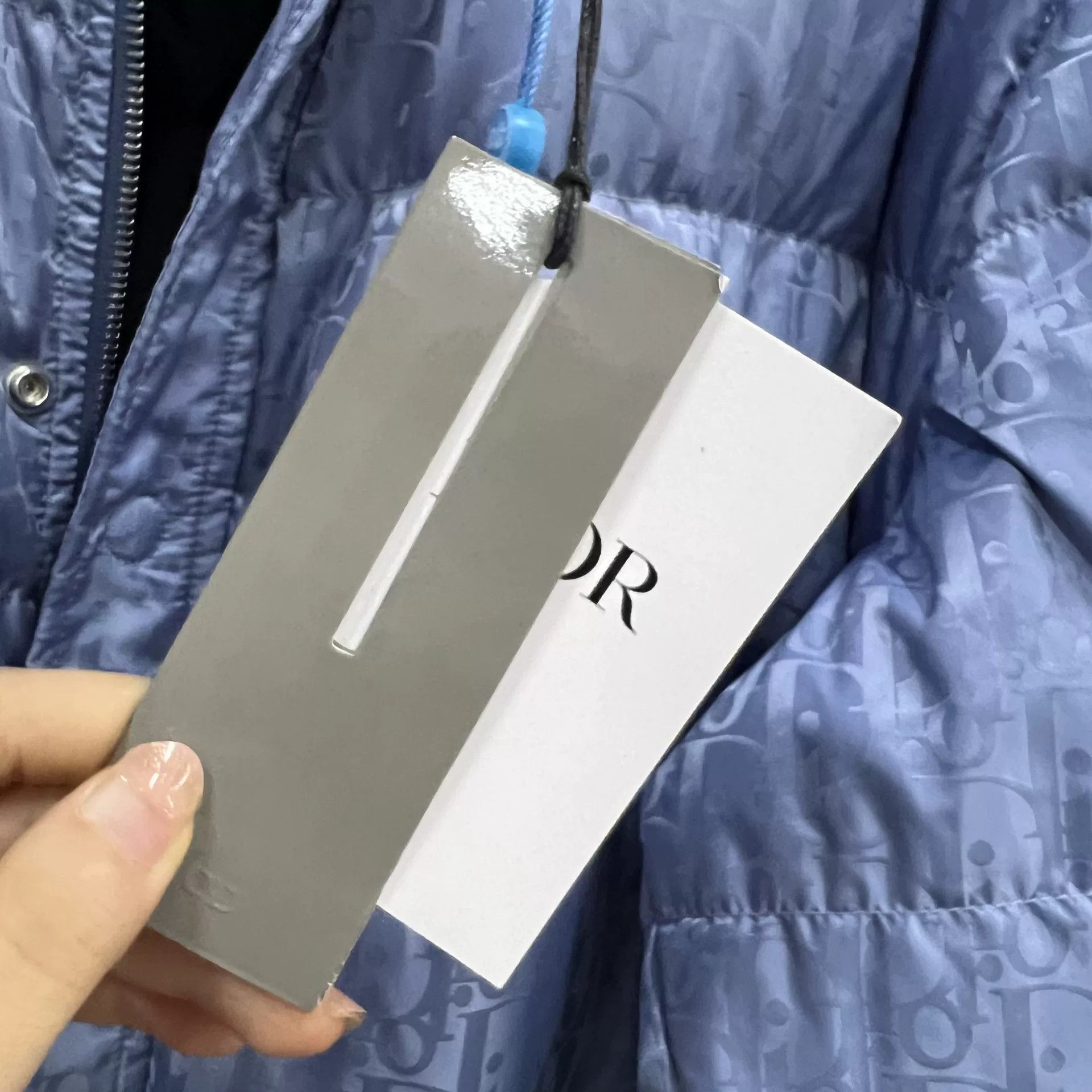 Dior Dior Blue Oblique Down Puffer Jacket Size 54 Size US L / EU 52-54 / 3 - 5 Thumbnail