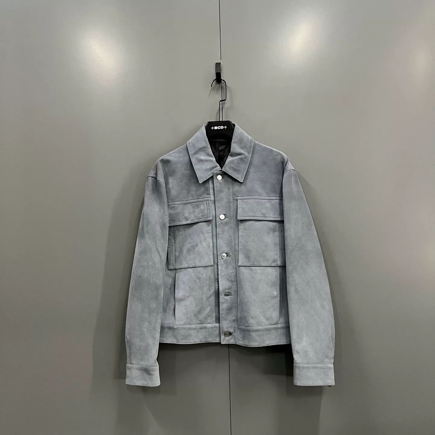 Dior Dior Blue Calf Suede Leather Jacket Size 48 Size US M / EU 48-50 / 2 - 2 Thumbnail