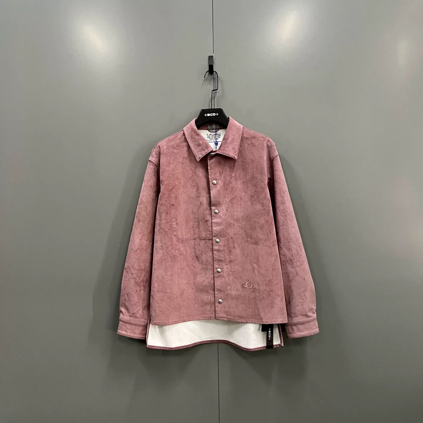 Dior Dior Embroidered Logo Pink Cotton Shirt Size 48 Size US M / EU 48-50 / 2 - 2 Thumbnail
