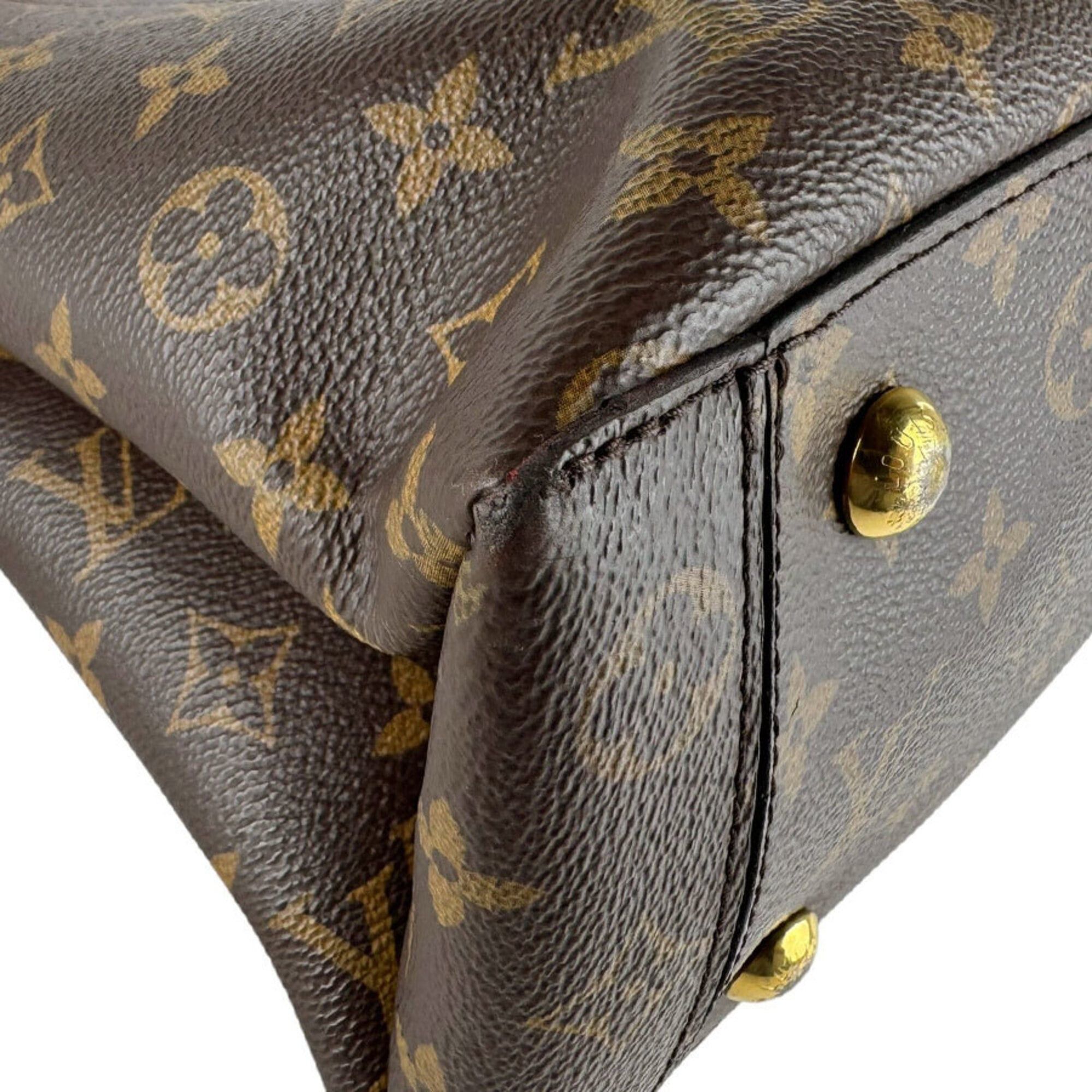 Louis Vuitton Louis Vuitton Handbag Shoulder Bag Monogram Flower Tote Canvas Brown Red Gold Women's M43553 z9599 Size ONE SIZE - 8 Thumbnail