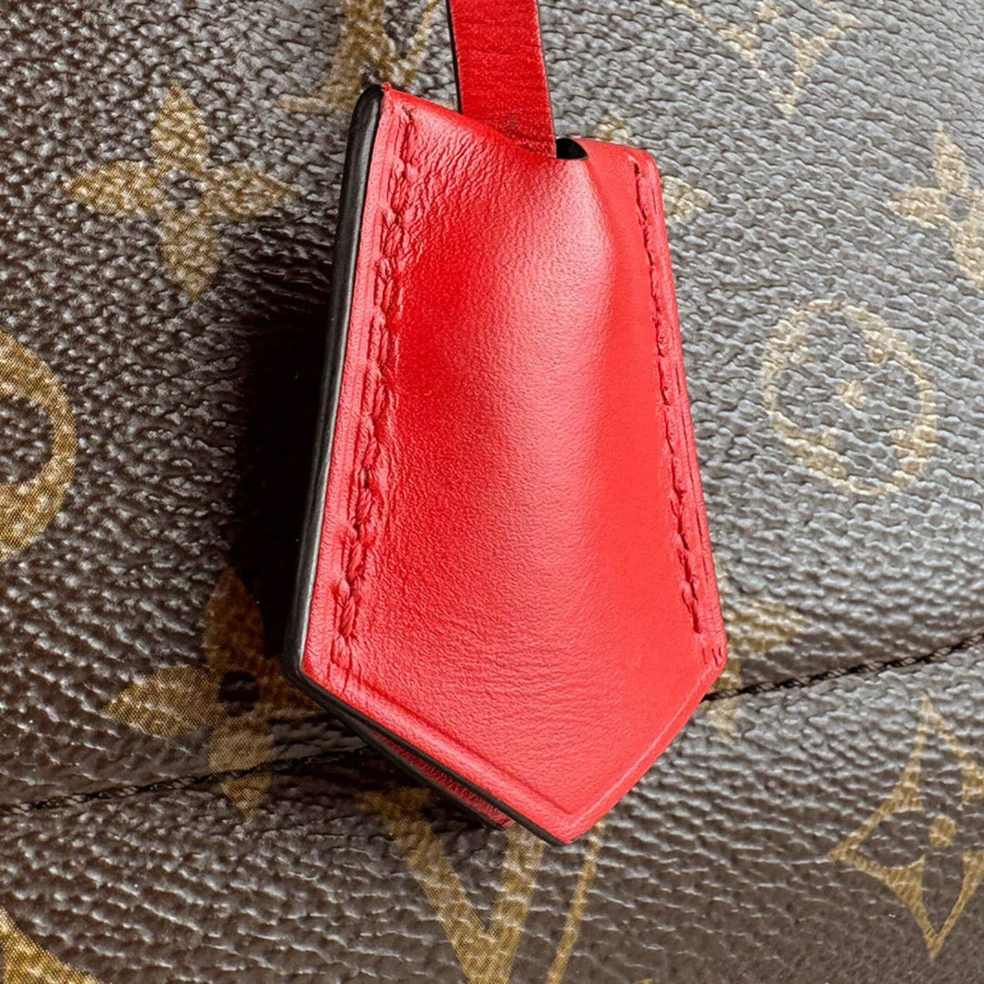 Louis Vuitton Louis Vuitton Handbag Shoulder Bag Monogram Flower Tote Canvas Brown Red Gold Women's M43553 z9599 Size ONE SIZE - 12 Thumbnail
