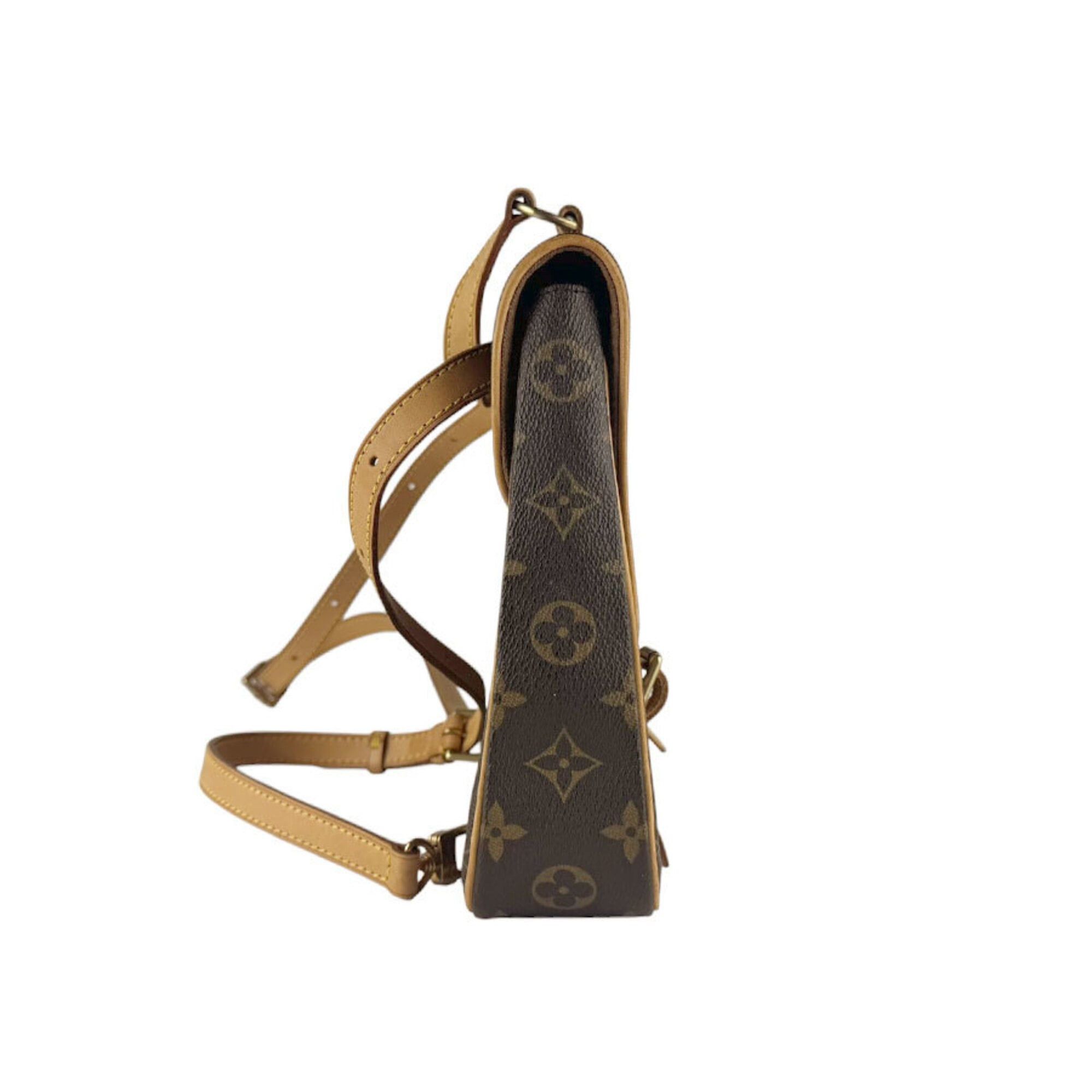 Louis Vuitton Louis Vuitton Backpack Shoulder Bag Monogram Marelle Sac Ad Canvas Brown Women's M51158 z9581 Size ONE SIZE - 2 Thumbnail