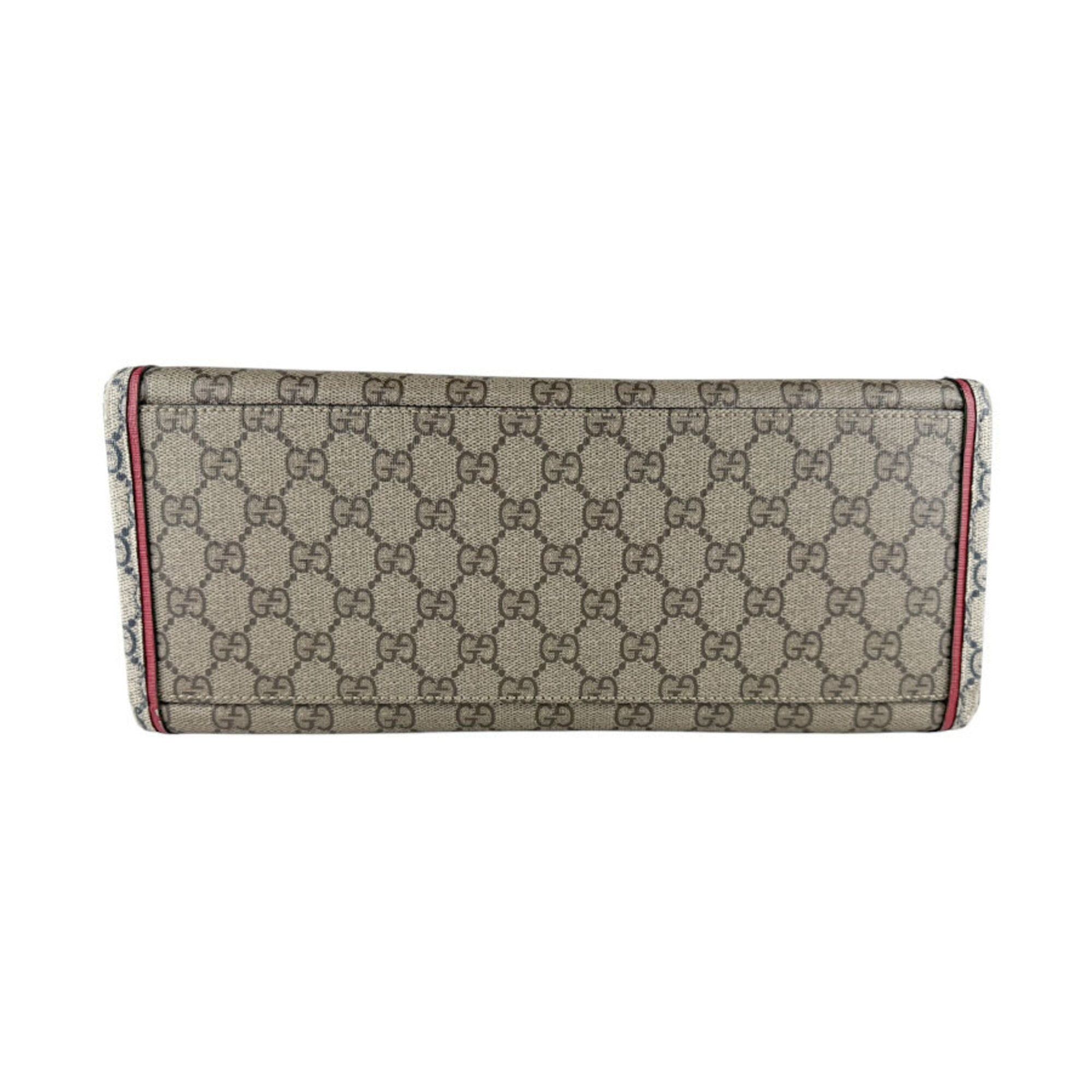 Gucci Gucci handbag/shoulder bag, GG Supreme canvas, brown, navy, gold, women's, 680956 z9596 Size ONE SIZE - 4 Thumbnail