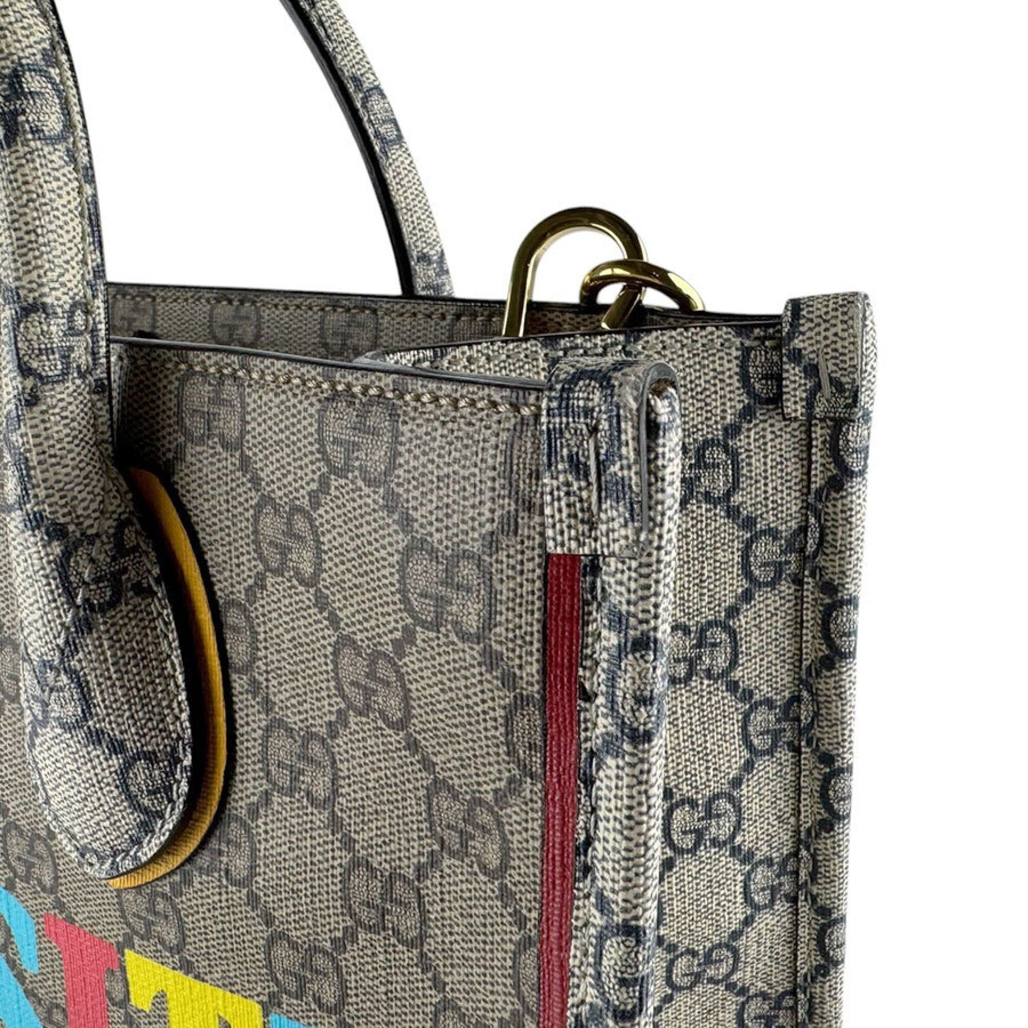 Gucci Gucci handbag/shoulder bag, GG Supreme canvas, brown, navy, gold, women's, 680956 z9596 Size ONE SIZE - 7 Thumbnail
