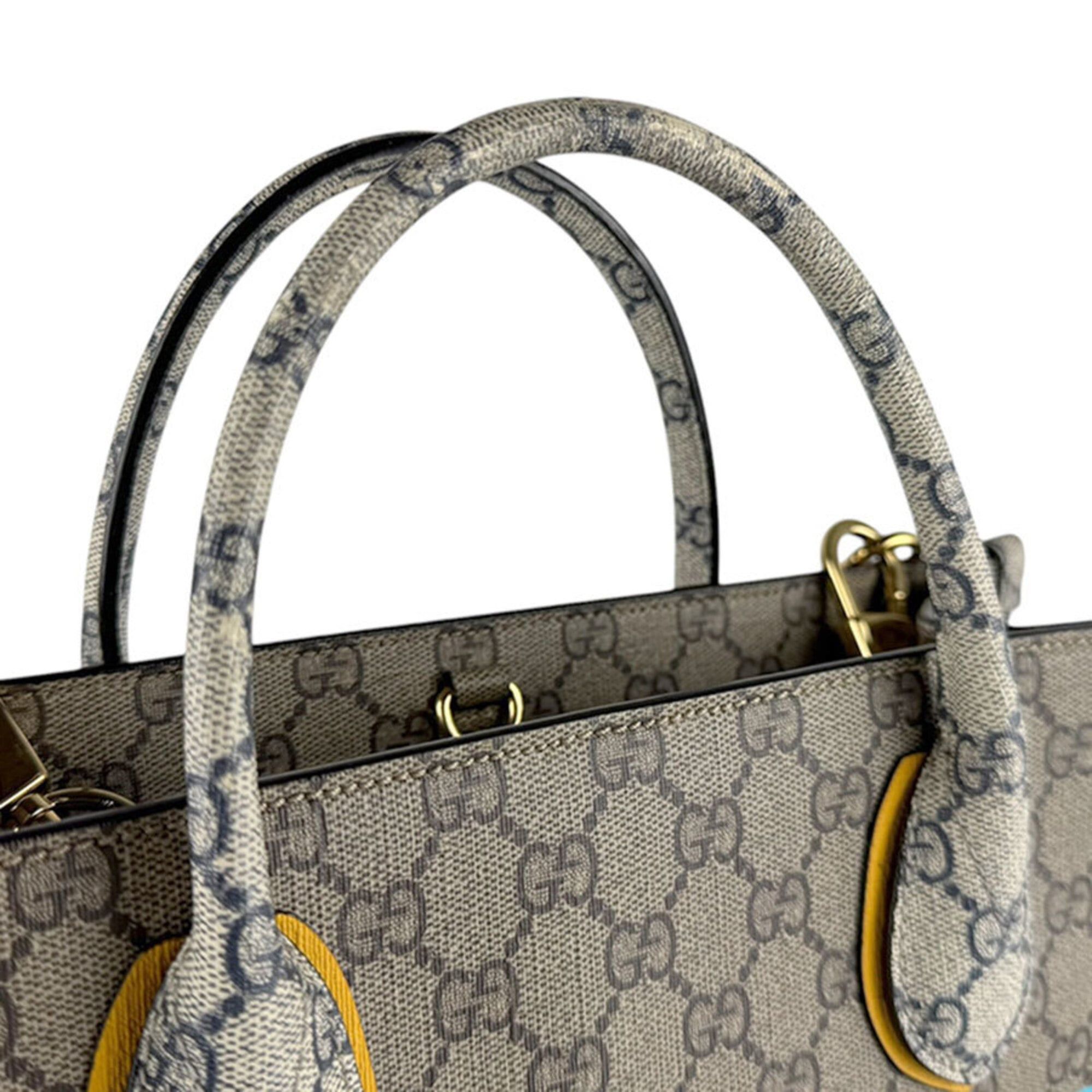 Gucci Gucci handbag/shoulder bag, GG Supreme canvas, brown, navy, gold, women's, 680956 z9596 Size ONE SIZE - 10 Thumbnail