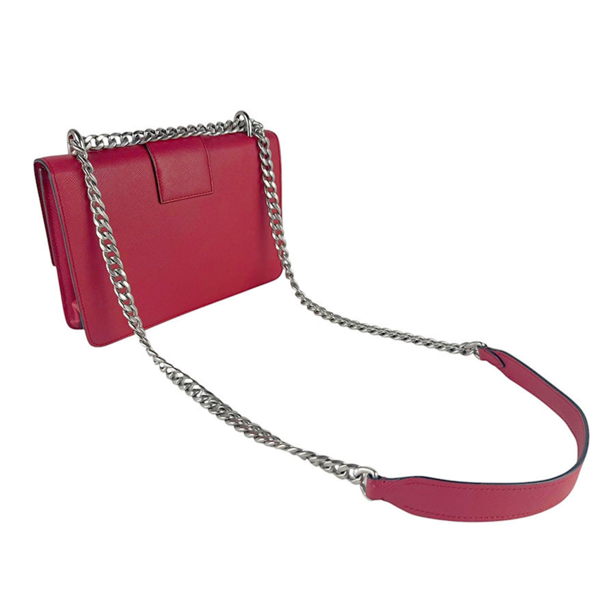 Prada Prada Shoulder Bag Leather Red Women's z9579 Size ONE SIZE - 10 Thumbnail