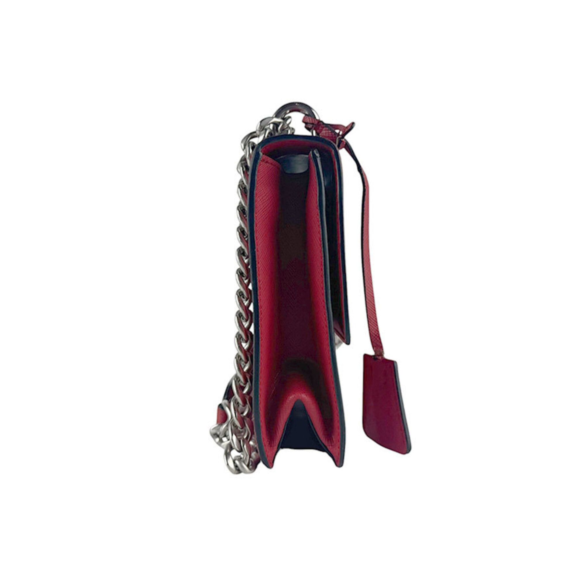 Prada Prada Shoulder Bag Leather Red Women's z9579 Size ONE SIZE - 2 Thumbnail