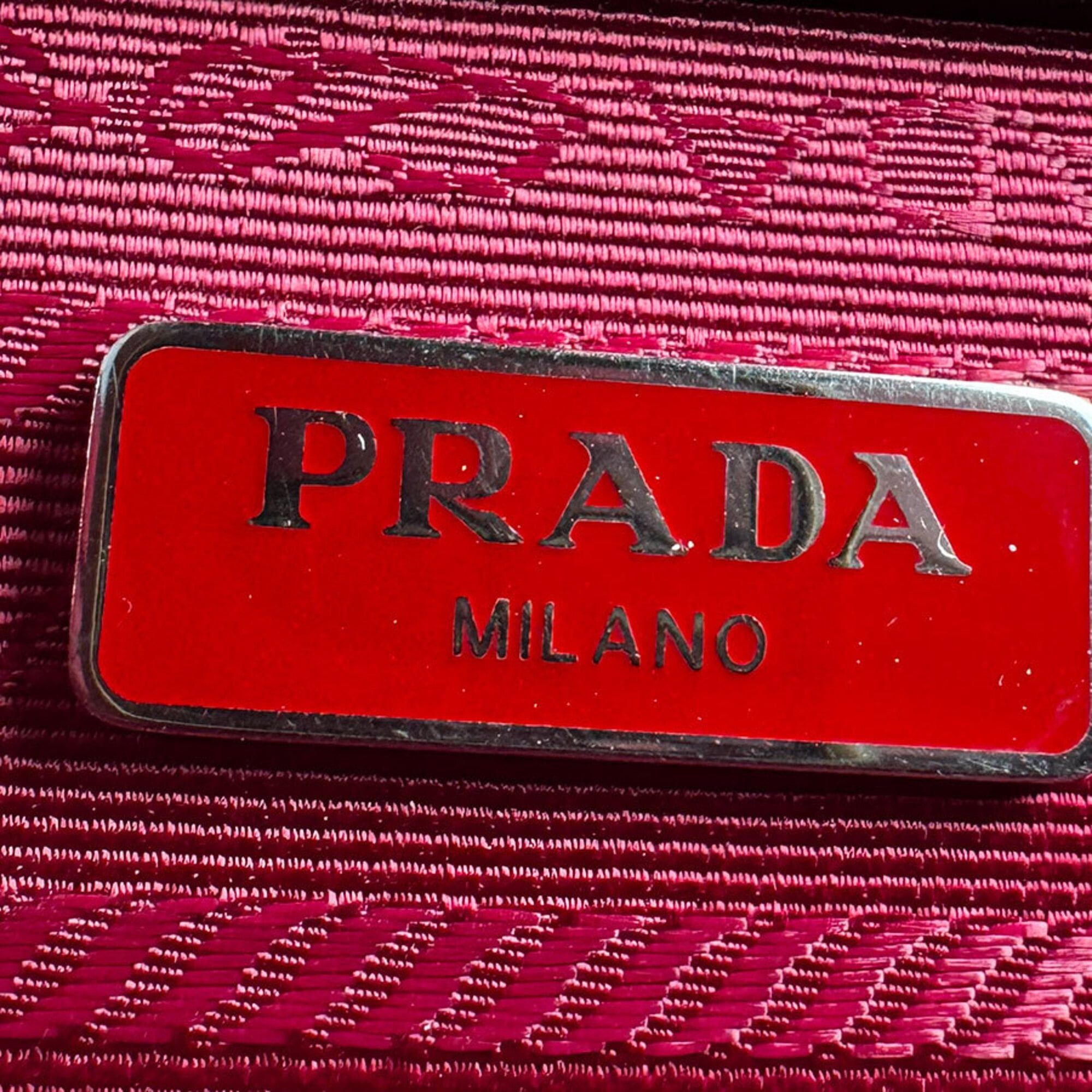 Prada Prada Shoulder Bag Leather Red Women's z9579 Size ONE SIZE - 13 Thumbnail