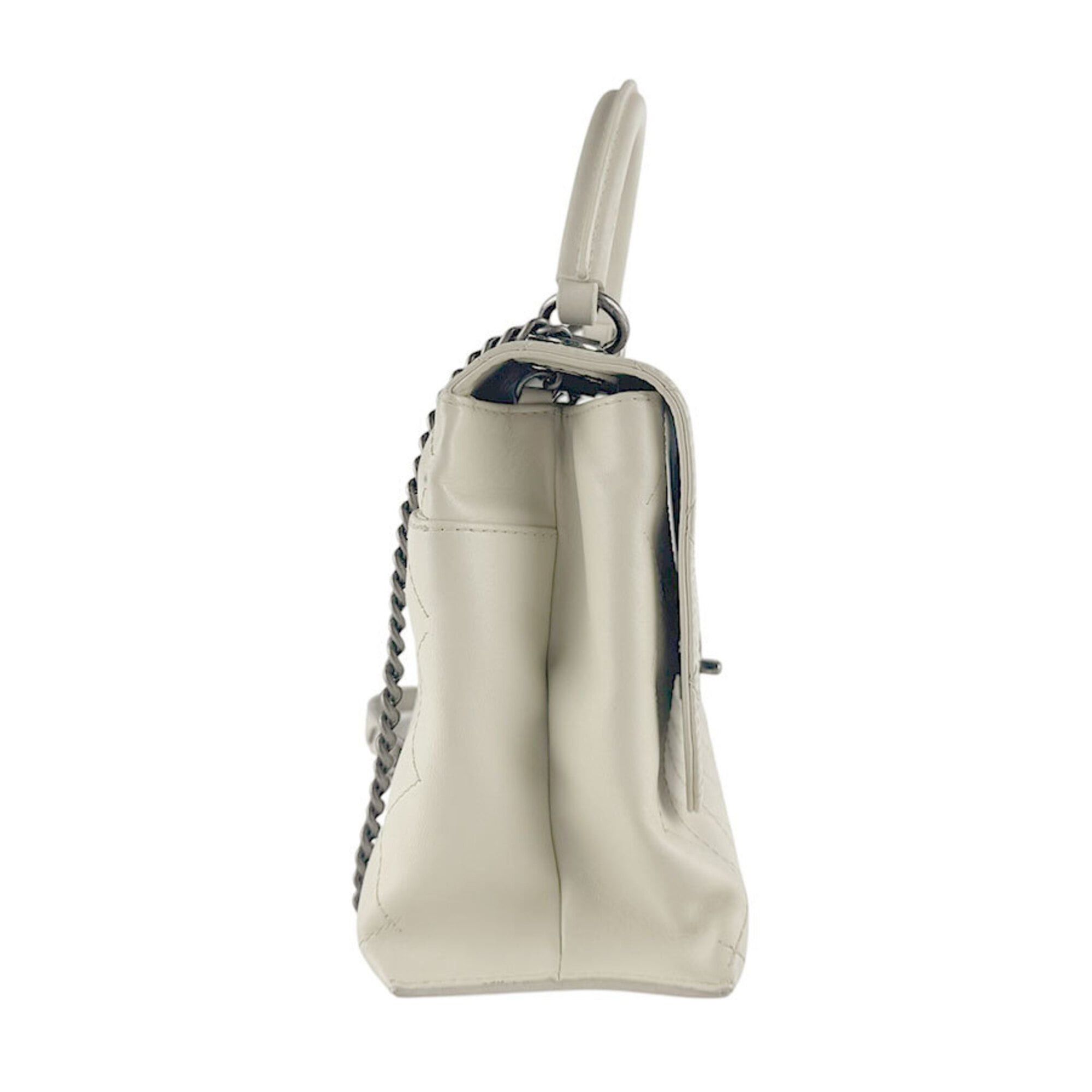 Chanel Chanel Handbag Shoulder Bag Leather Metal Ivory Women's z9583 Size ONE SIZE - 2 Thumbnail
