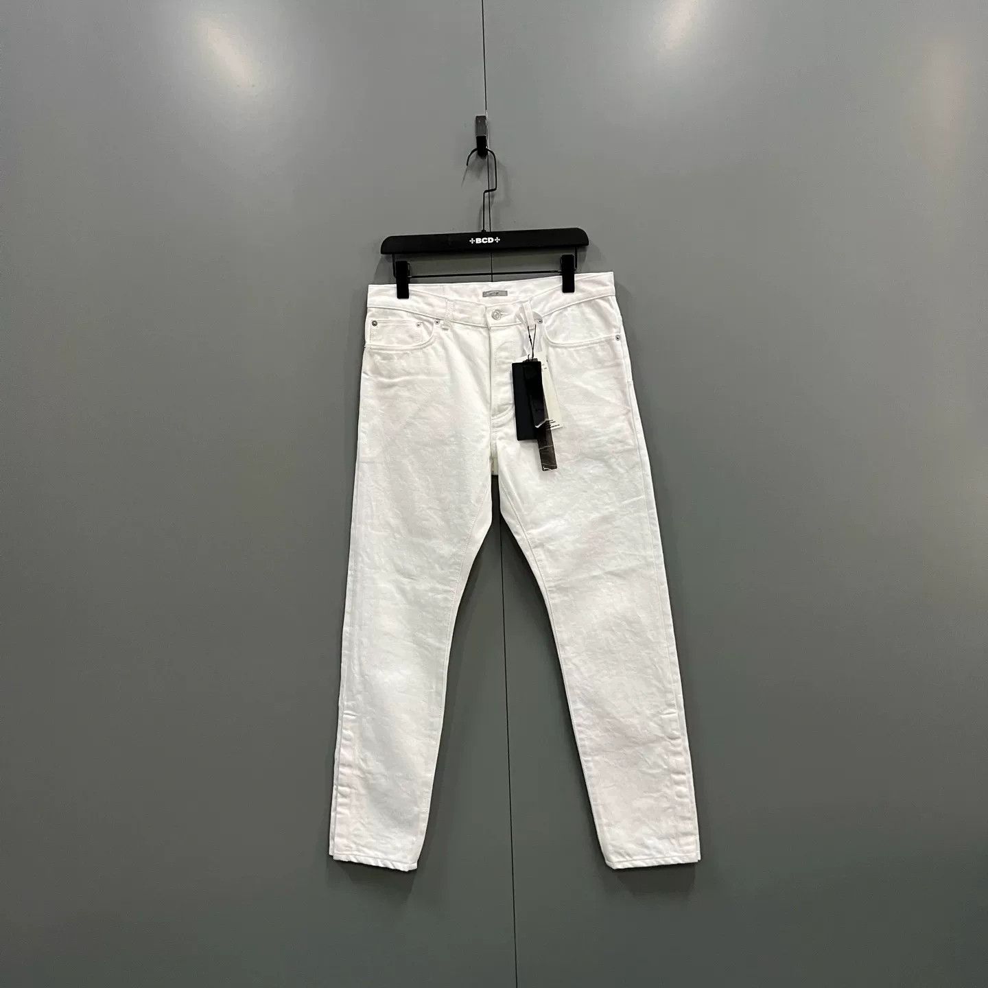 Dior Dior White Cotton Denim Jeans Size 31 Size US 31 - 2 Thumbnail