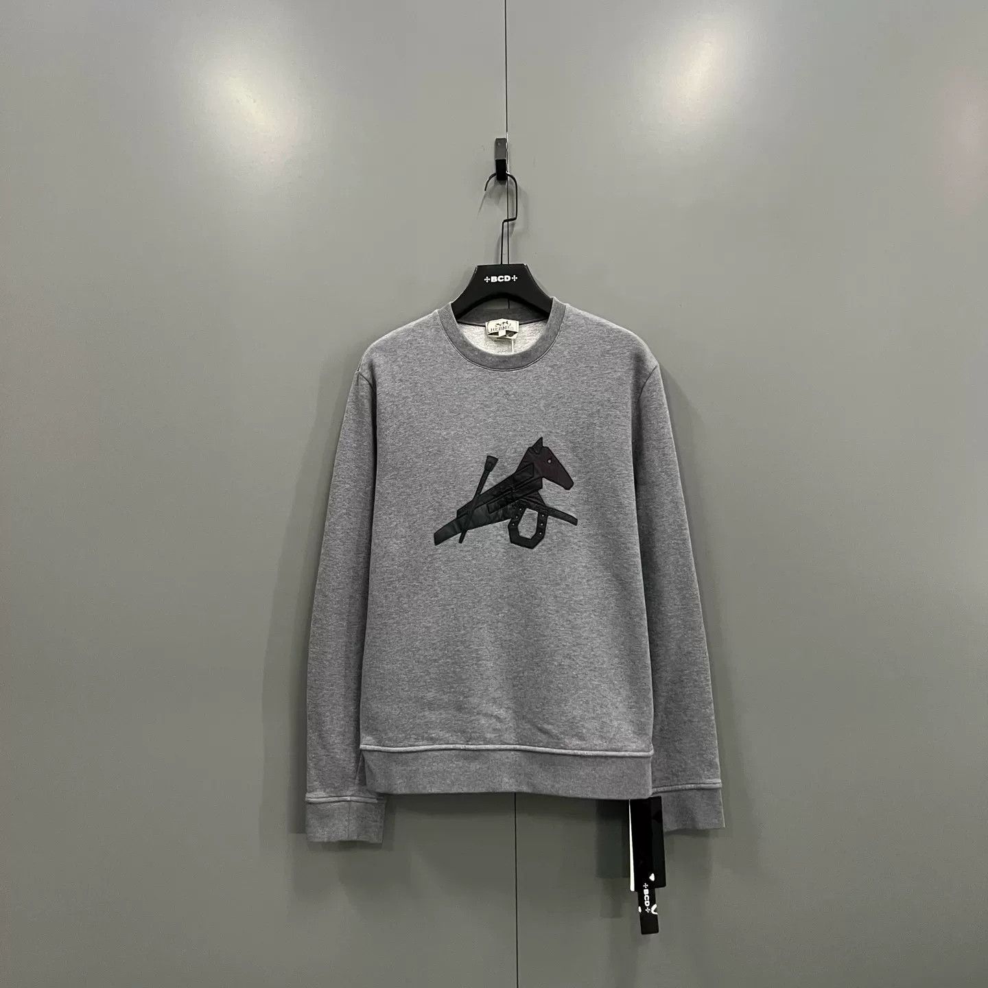 Hermes Hermes Leather Horse Patch Sweatshirt L Size US L / EU 52-54 / 3 - 2 Thumbnail