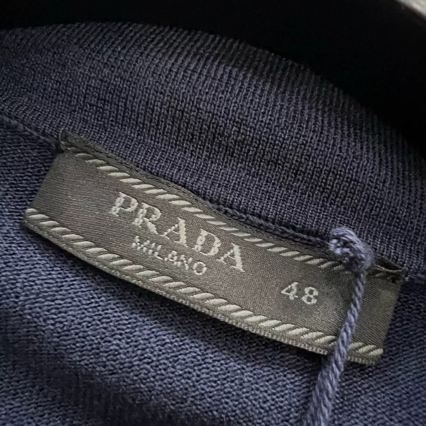 Prada Prada Cashmere Logo Knit Polo Size 48 Size US M / EU 48-50 / 2 - 4 Thumbnail