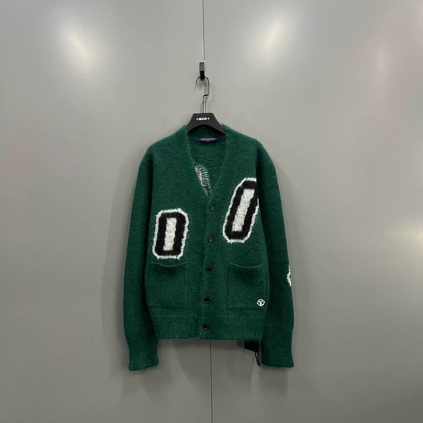 Louis Vuitton Louis Vuitton Green Intarsia Knit Cardigan XL Size US XL / EU 56 / 4 - 2 Thumbnail