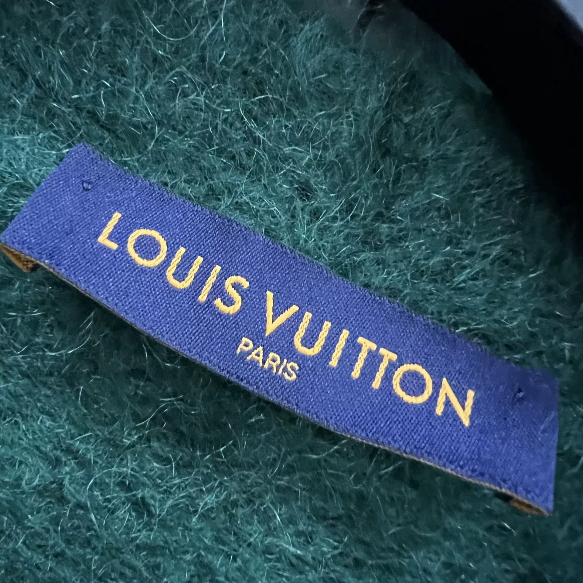 Louis Vuitton Louis Vuitton Green Intarsia Knit Cardigan XL Size US XL / EU 56 / 4 - 4 Thumbnail