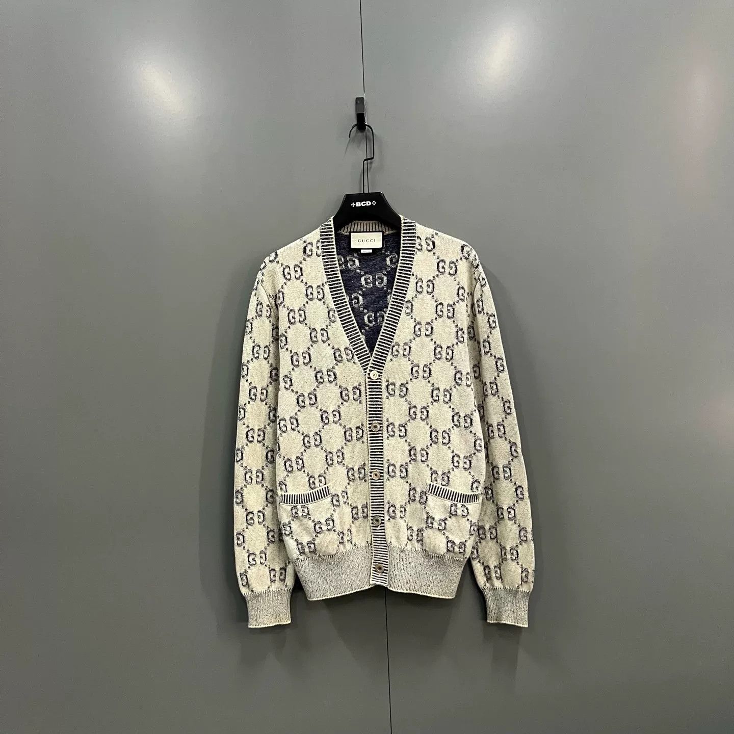 Gucci Gucci GG Monogram Cotton Knit Cardigan S Size US S / EU 44-46 / 1 - 2 Thumbnail
