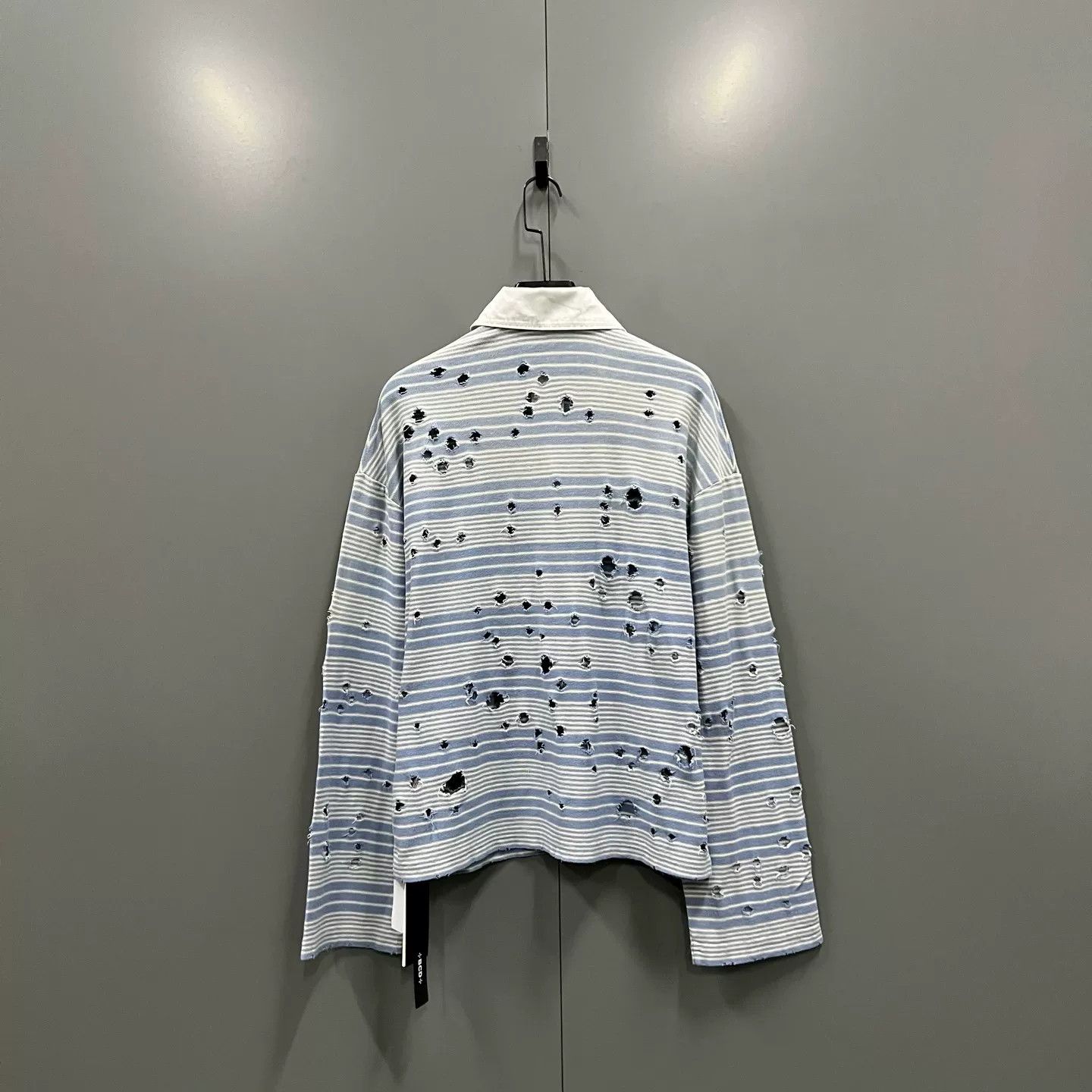 Acne Studios Acne Studios Striped Distressed Polo XXS Size XXS / US 00 / IT 34 - 3 Thumbnail