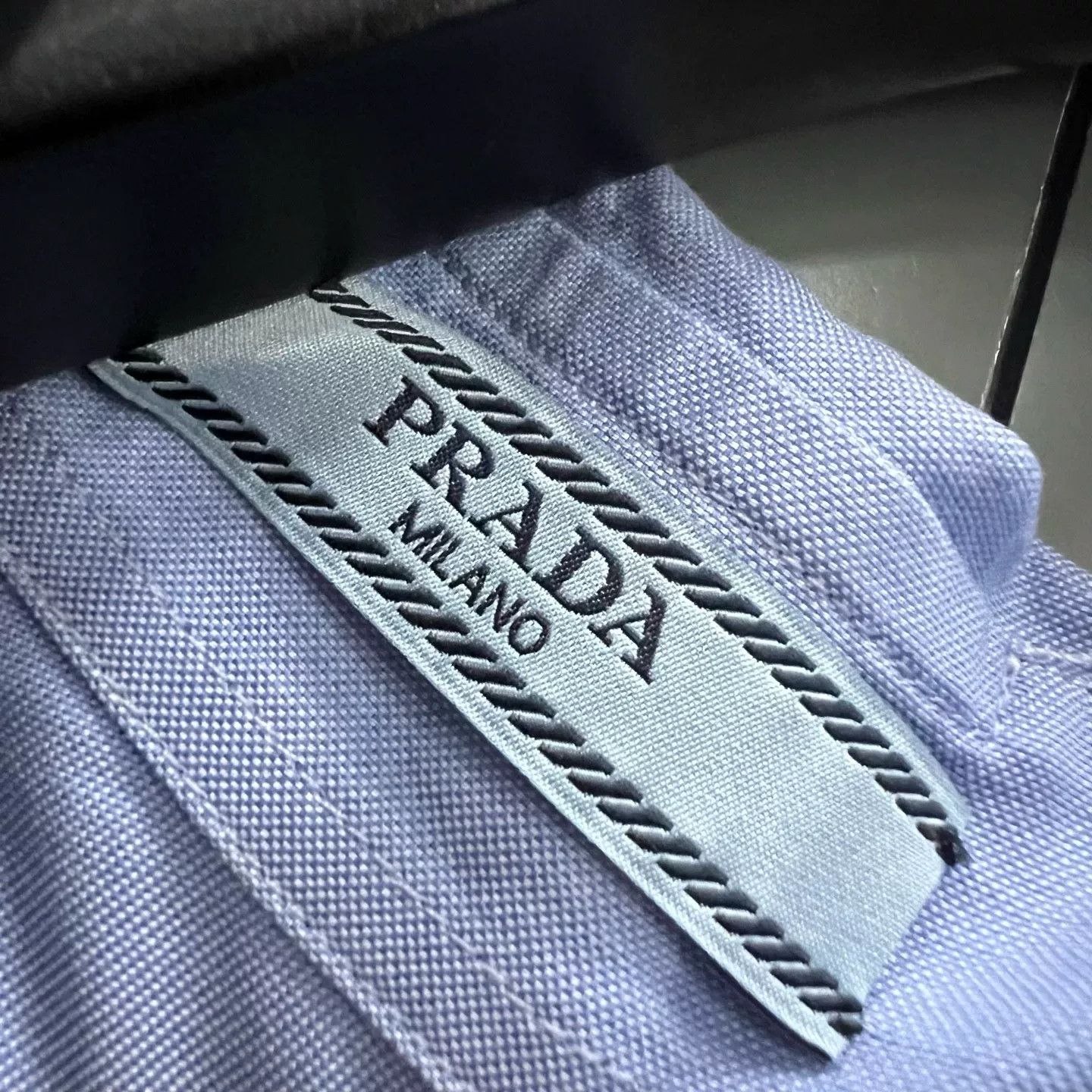 Prada Prada Blue Cotton Shirt Dress IT 40 Size S / US 4 / IT 40 - 4 Thumbnail