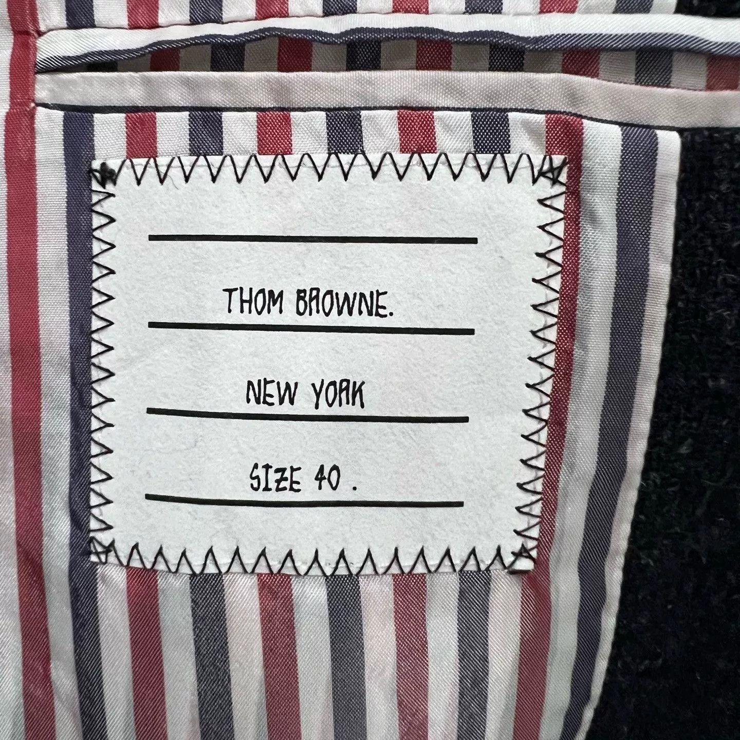 Thom Browne Thom Browne Navy Wool Long Coat 40 Size S / US 4 / IT 40 - 4 Thumbnail