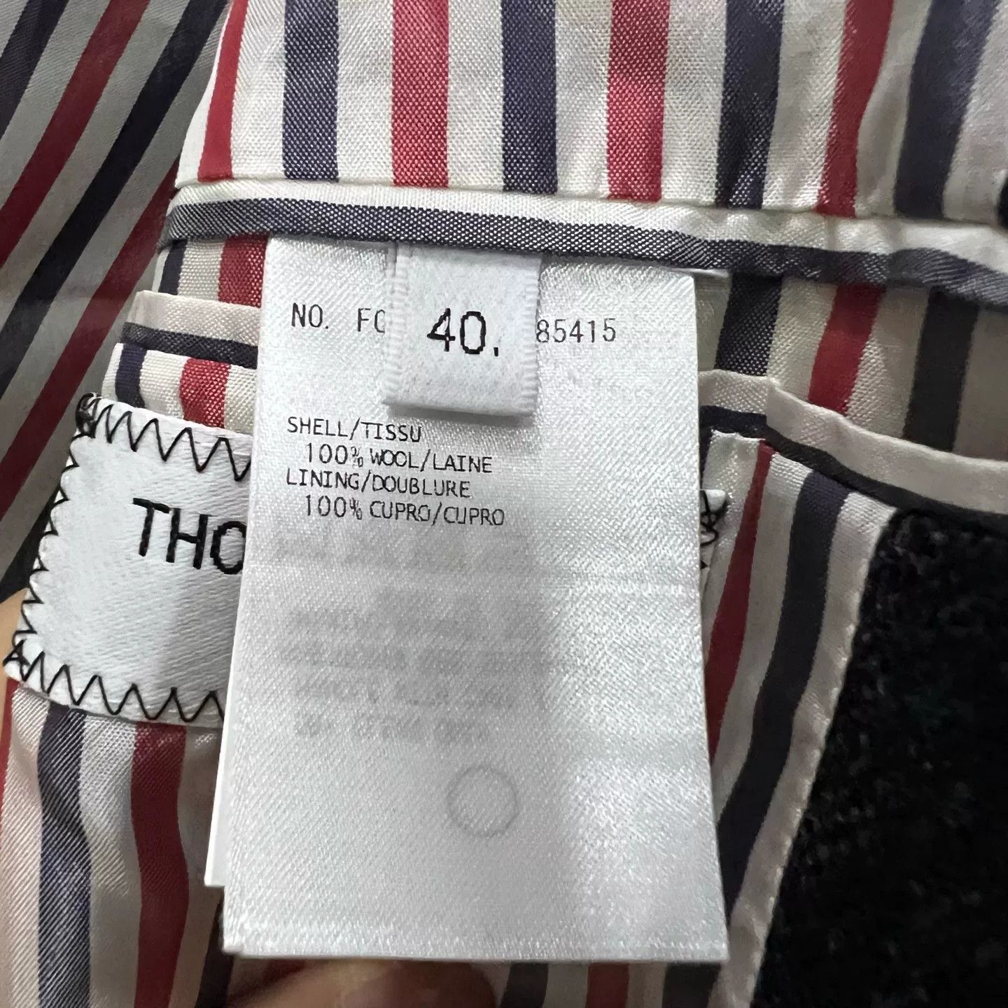 Thom Browne Thom Browne Navy Wool Long Coat 40 Size S / US 4 / IT 40 - 6 Thumbnail