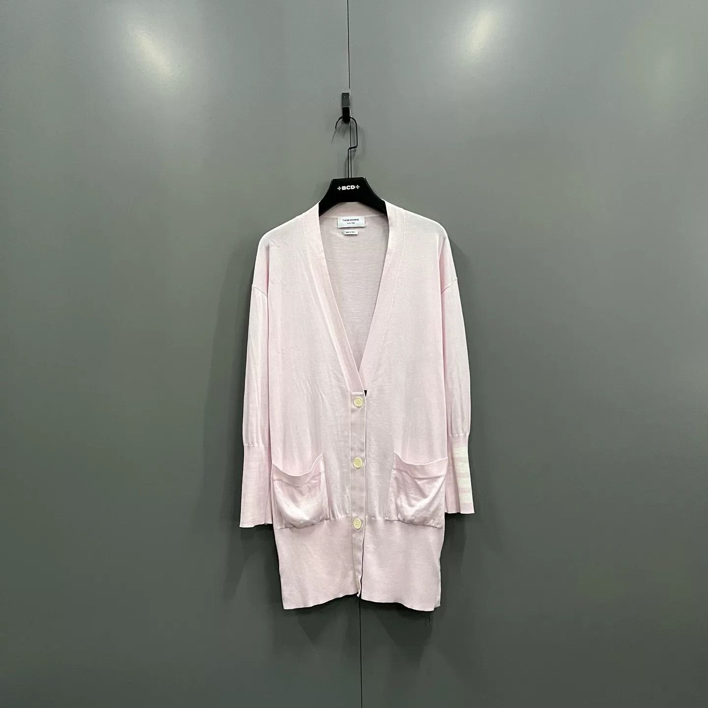 Thom Browne Thom Browne Pink Silk Cotton Cardigan 36 Size XS / US 0-2 / IT 36-38 - 2 Thumbnail
