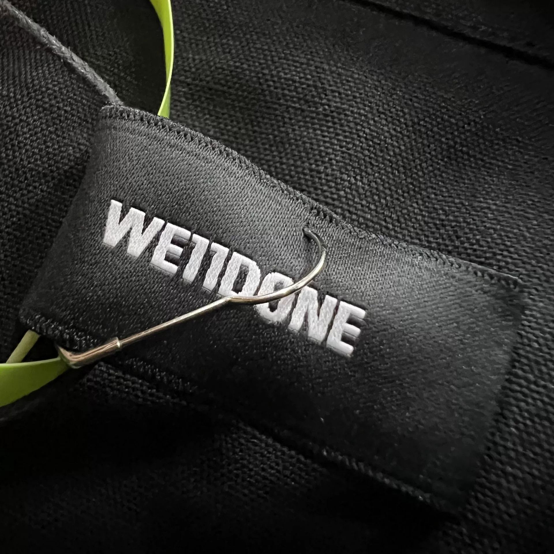 WE11DONE WE11DONE Black Linen Blend Cropped Tie Shirt L Size US L / EU 52-54 / 3 - 4 Thumbnail