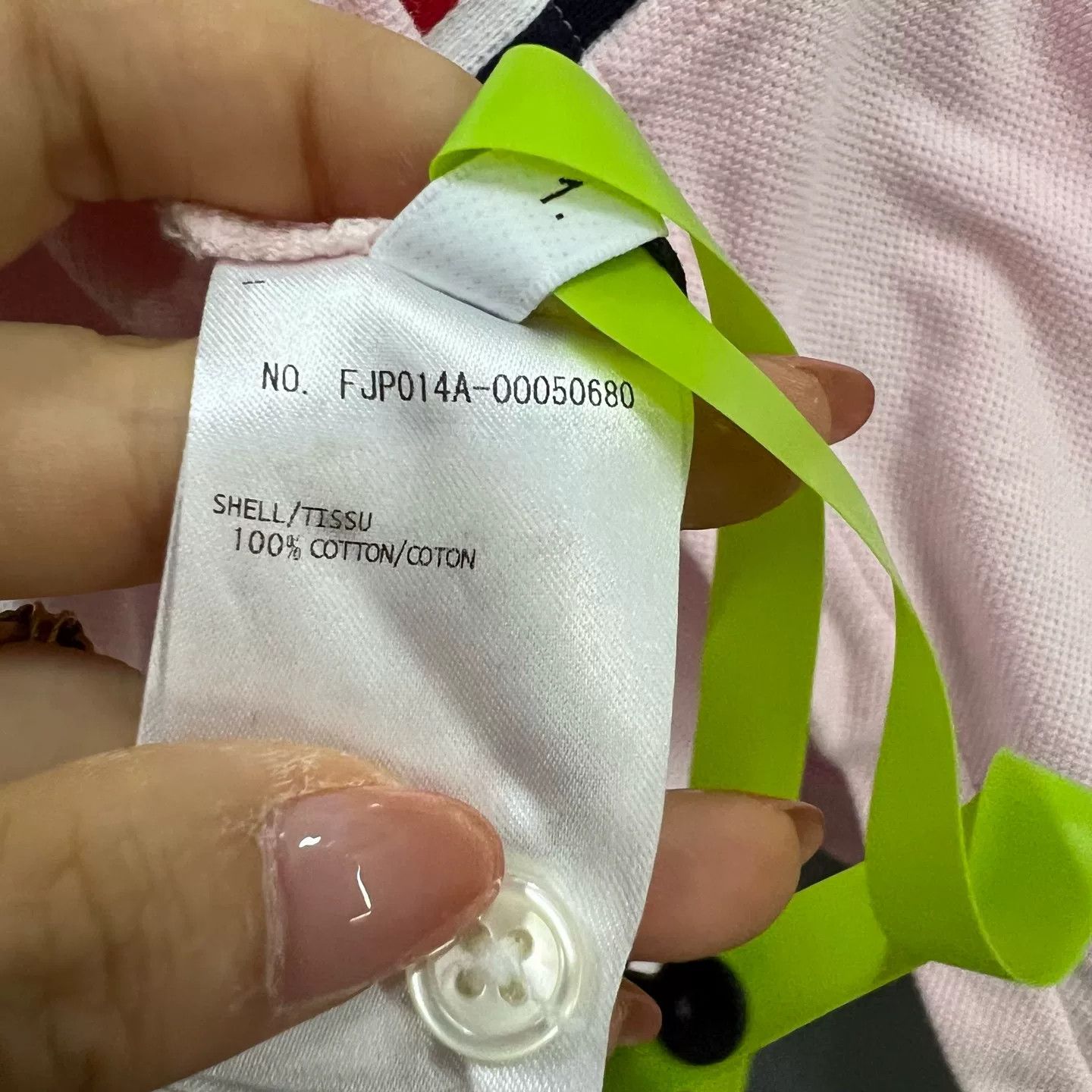 Thom Browne Thom Browne Tricolor Stripe Pink Polo Shirt IT 40 Size S / US 4 / IT 40 - 5 Thumbnail